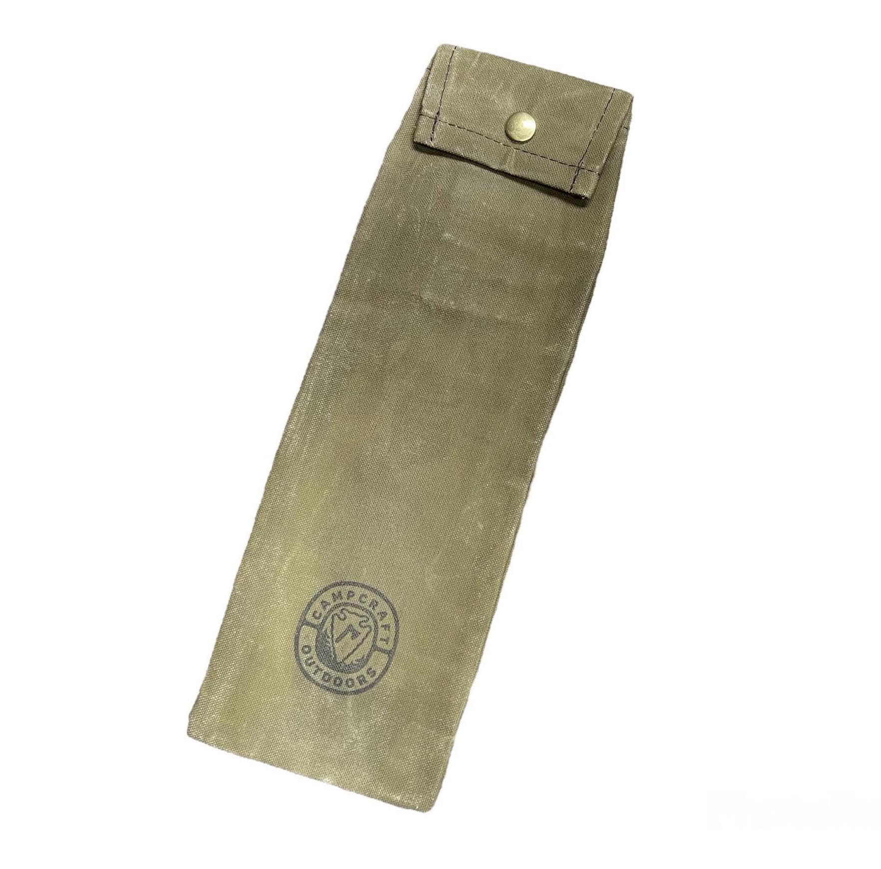 Durable Waxed Canvas Folding Saw Pouch - 13 Inch Silky Bushcraft & Pruning Saw Sheath | Perfect for Outdoor Camping, Hiking & Gardening Tools Storage