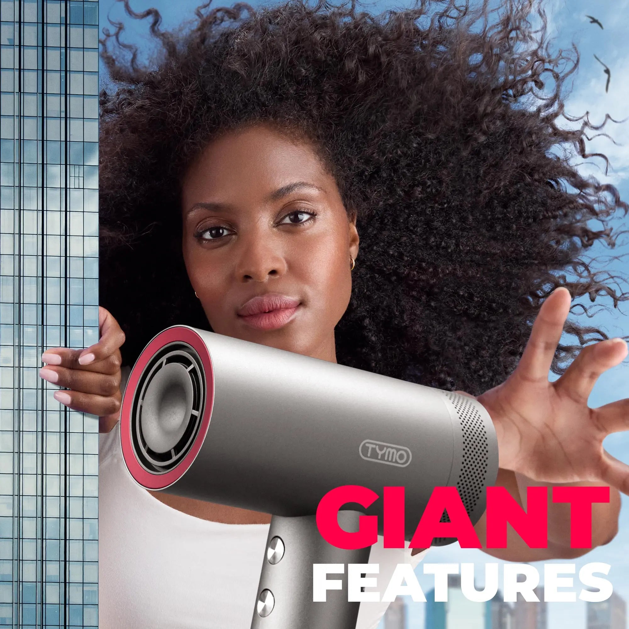 TYMO AirHype Professional Hair Dryer - Fast Drying, Lightweight & Quiet Blow Dryer for Salon-Quality Styling at Home - Perfect for Daily Use, Travel & Salon Stylists