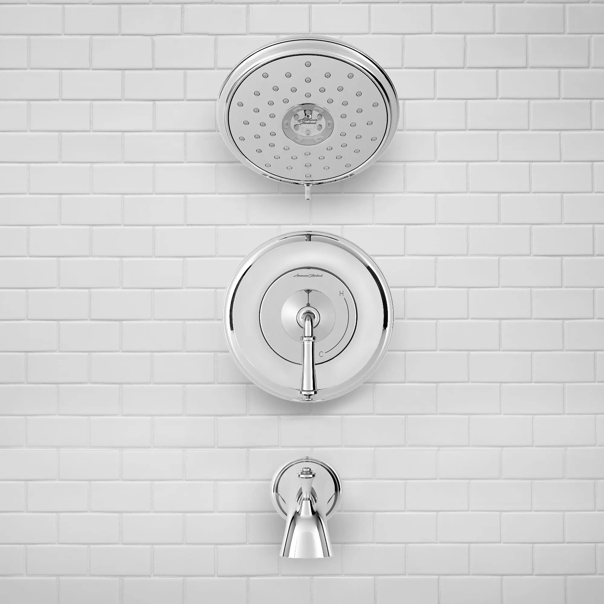 Delancey® 1.8 GPM Water Saving Shower Trim Kit - 4 Function Showerhead & Lever Handle for Bath & Shower - Perfect for Bathroom Renovation & Water Conservation