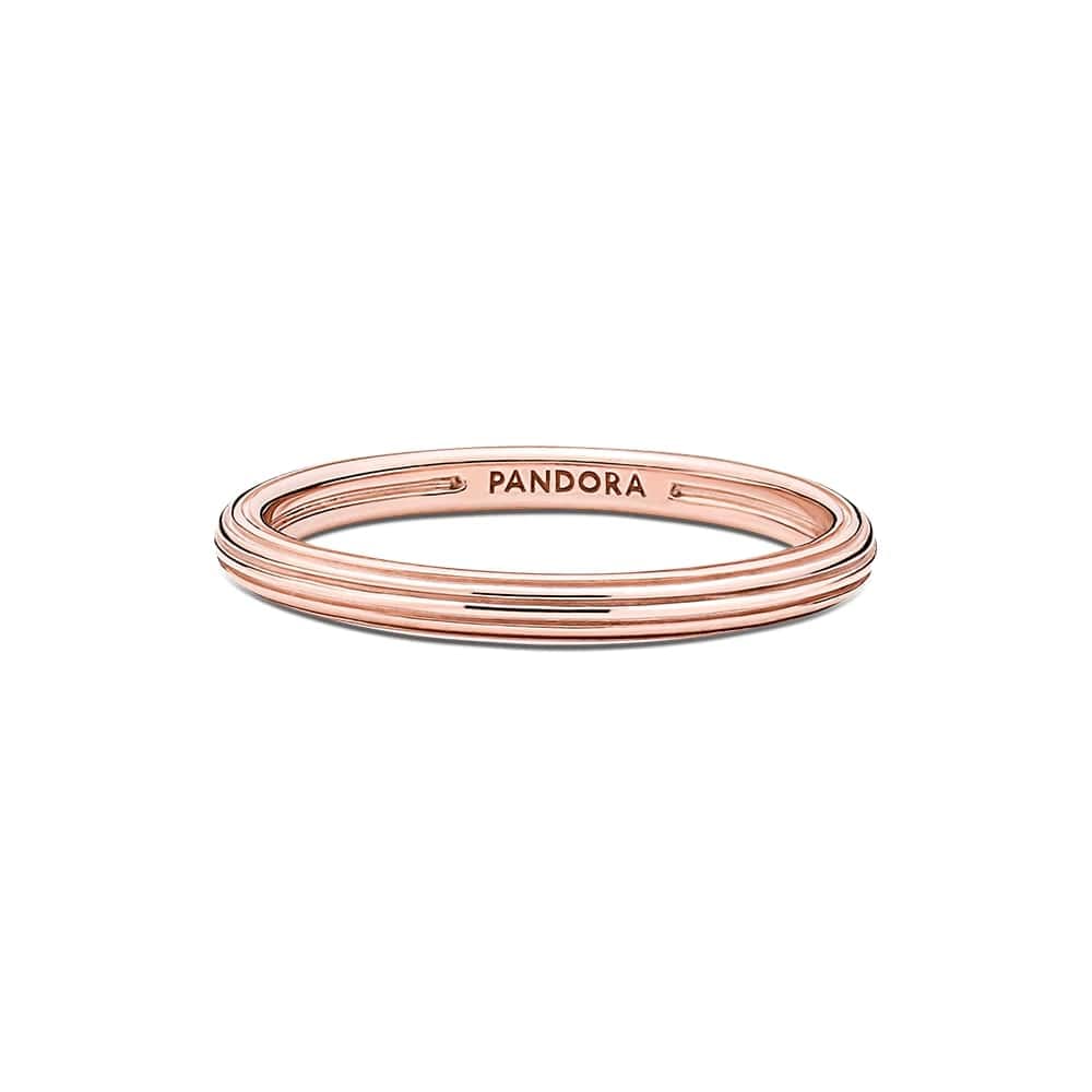 PANDORA ME 14K Rose Gold Plated Ring for Women - Elegant Stackable Band Jewelry Gift for Anniversary, Valentine's Day & Special Occasions