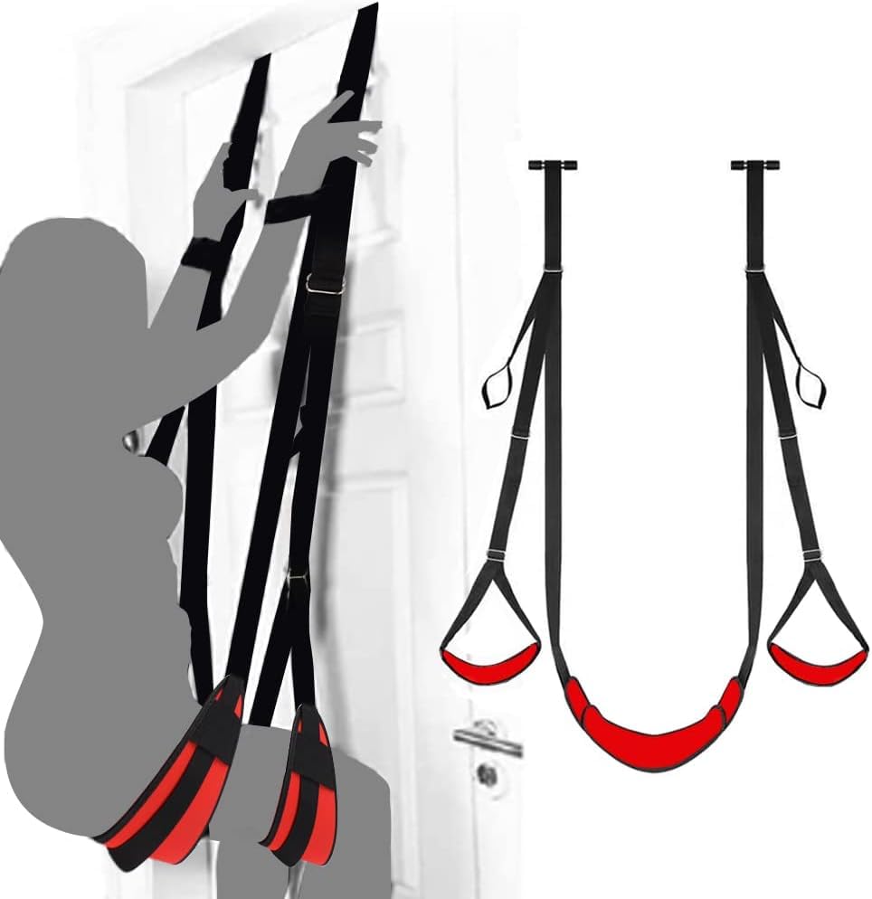 Premium Adult Sex Swing for Couples - Heavy Duty 300LBS Capacity Hanging Sling, Bondage Furniture for Spicing Up Bedroom & BDSM Play - Perfect for Couples, Tantric Sex & Adventure Seekers