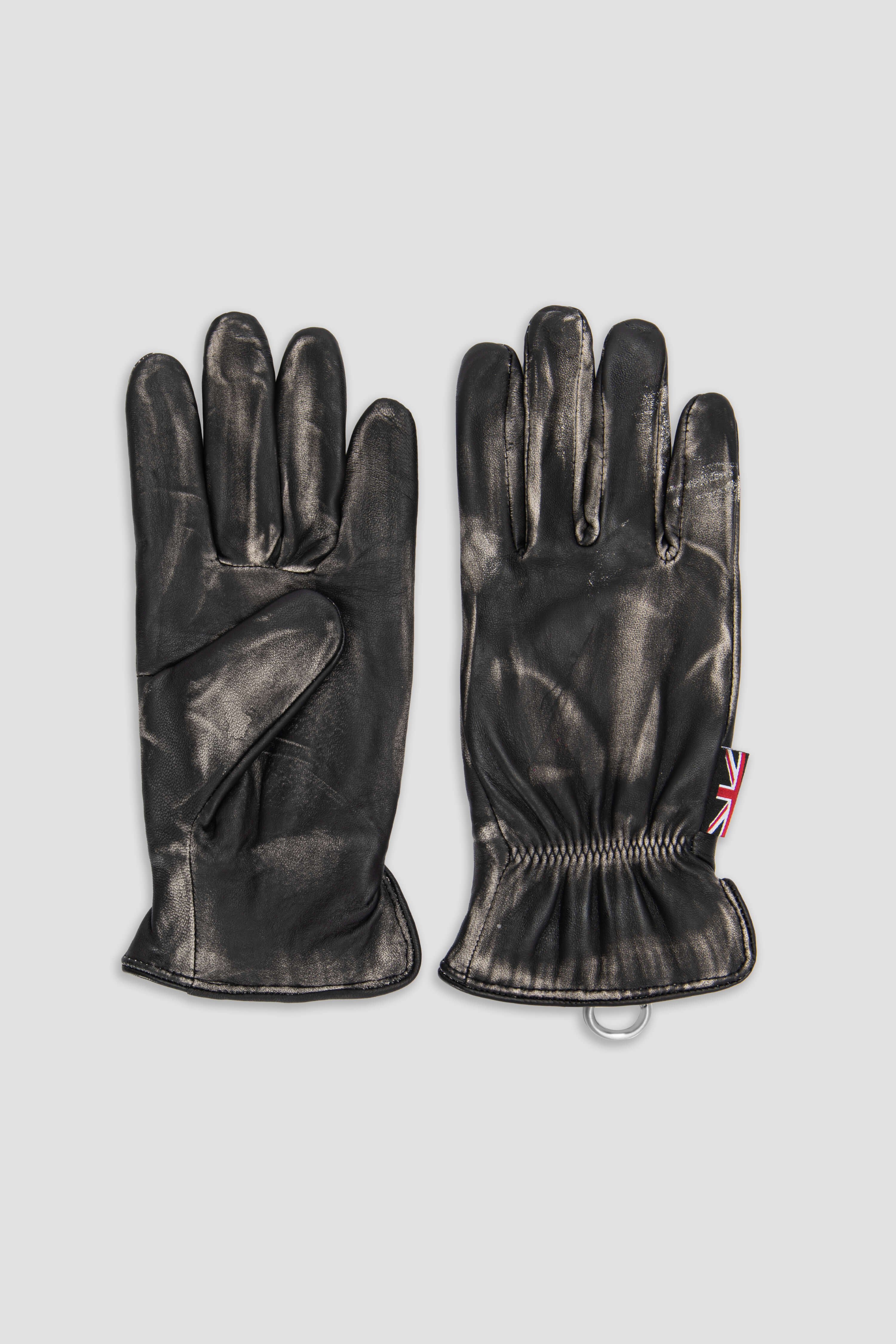 BODA Vintage Black Leather Gloves for Men - Durable & Stylish Hand Protection for Driving, Motorcycling & Outdoor Activities
