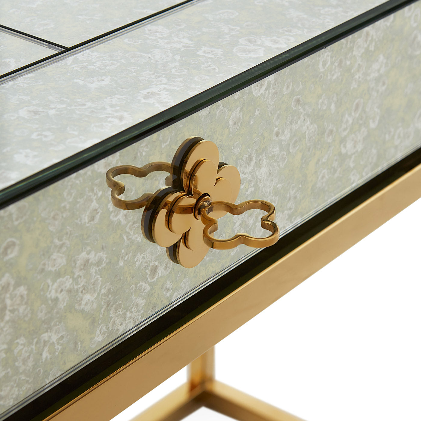 Delphine Desk - Modern Writing Desk for Home Office, Study & Workspace - Elegant Wooden Computer Desk with Storage Shelf | Perfect for Small Spaces, Dorm Rooms & Apartments
