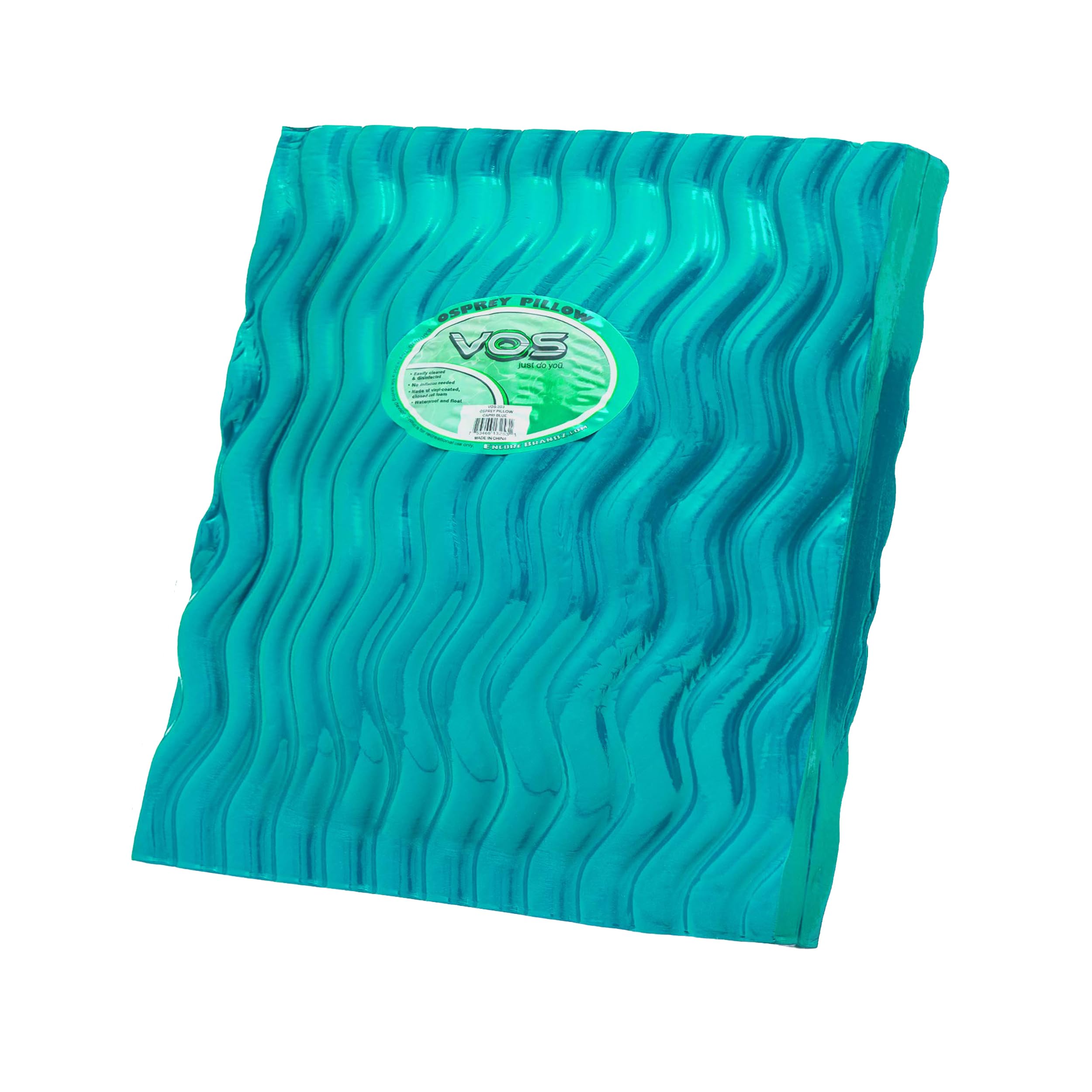 VOS Waterproof Pillow - Ultra Soft & Durable Hypoallergenic Pillow for Beach, Camping, Pool & Outdoor Use - Seafoam Square Pillow for Lounging, Travel & Water Activities