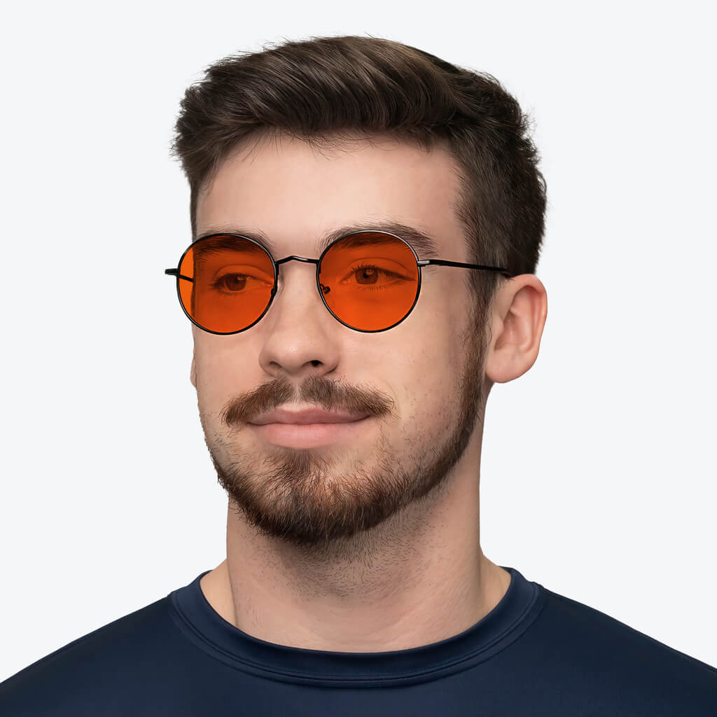 NightFall Elton Blue Light Blocking Glasses - Anti Eye Strain, Sleep Aid, UV Protection for Men & Women - Perfect for Reading, Gaming & Nighttime Use