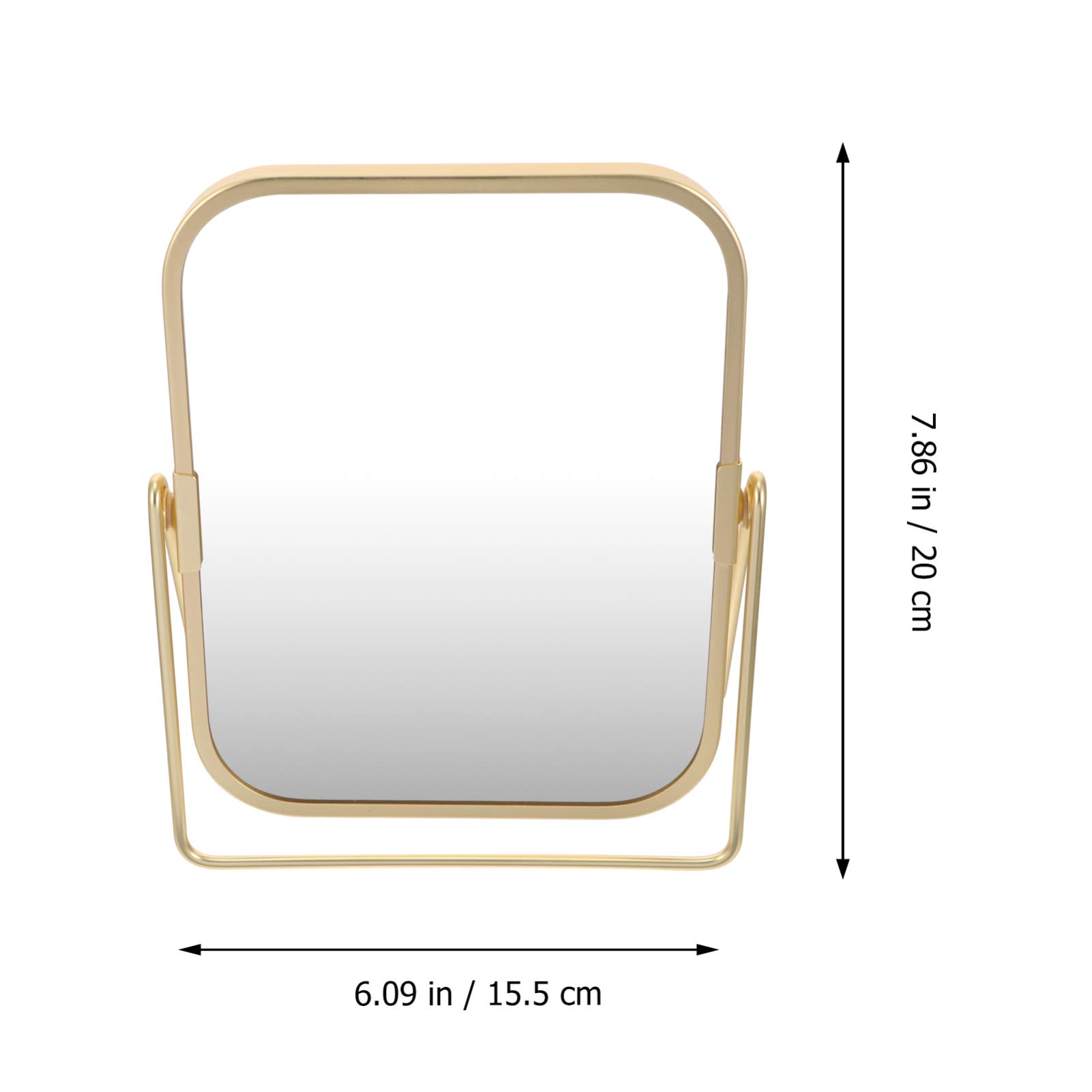 Beaupretty 360° Swivel Desktop Vanity Mirror - Adjustable Makeup Mirror with LED Lights, Perfect for Dressing Table, Bathroom & Travel | Compact & Decorative Vanity Mirror for Women & Girls