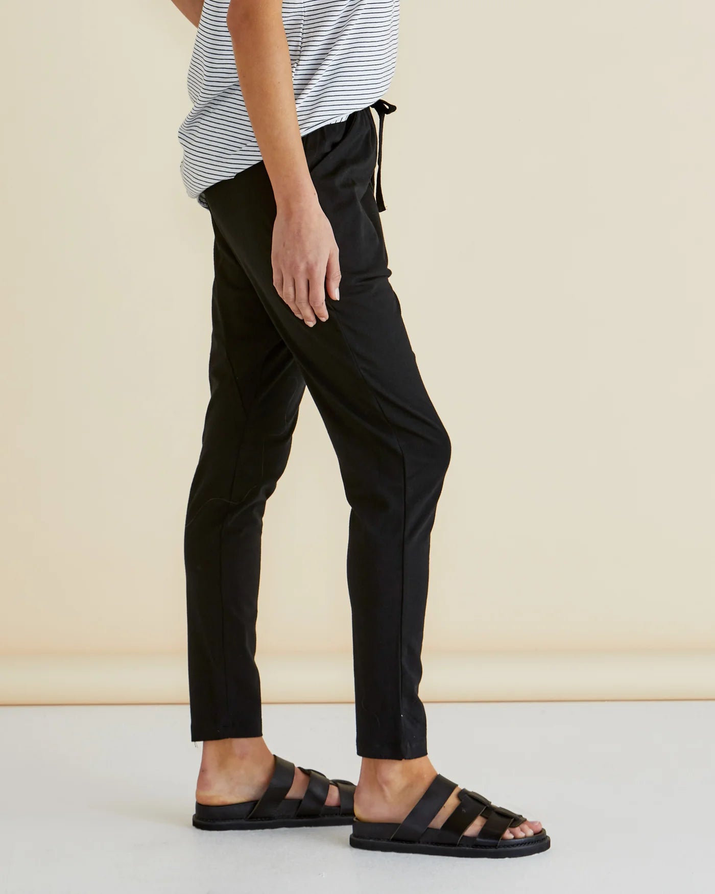 Jade Pant | Black - High Waisted Yoga Pants for Women, Comfortable Stretchy Workout Leggings - Perfect for Yoga, Gym, Running & Lounge Wear
