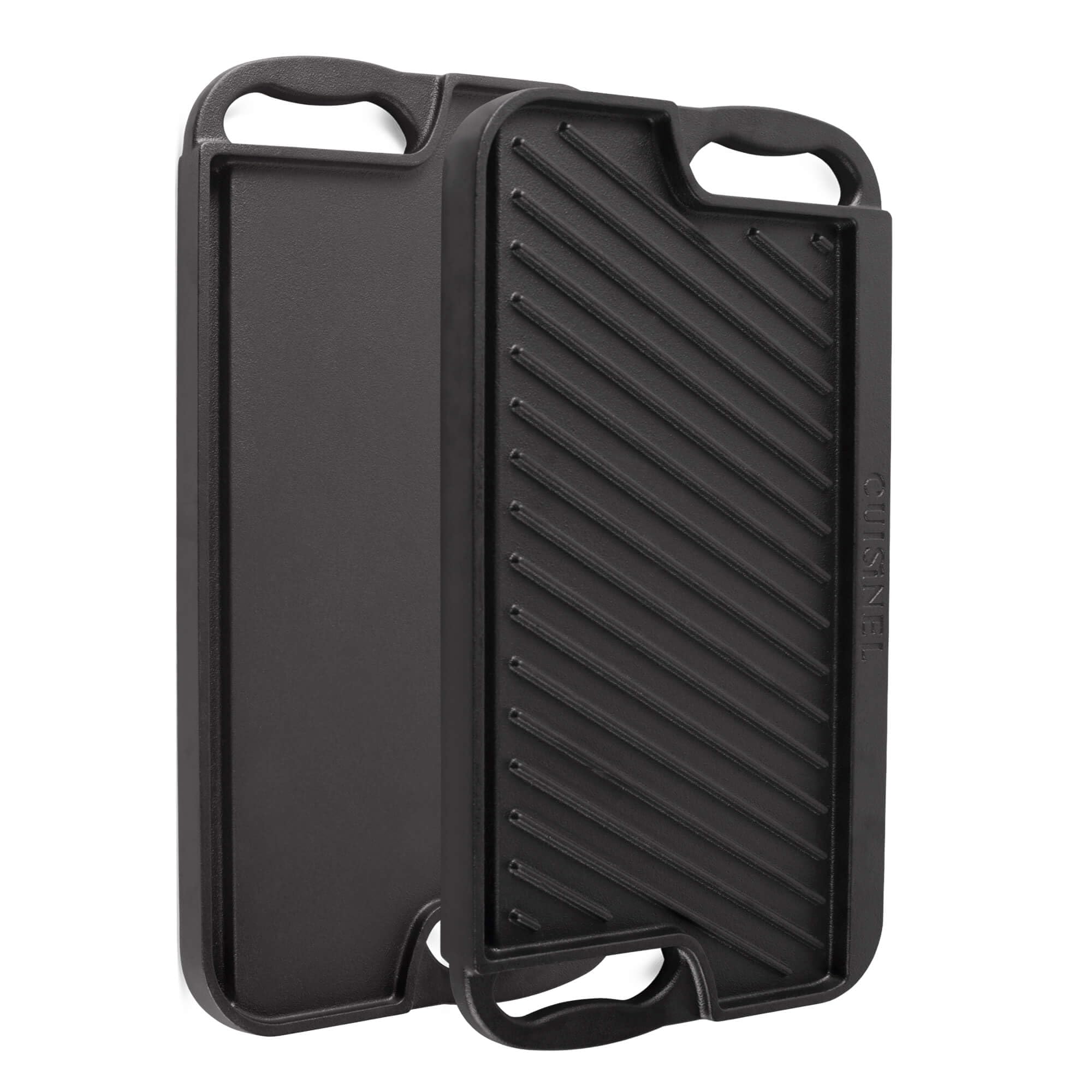 Premium Cast Iron Griddle & Grill Pan - 16.75
