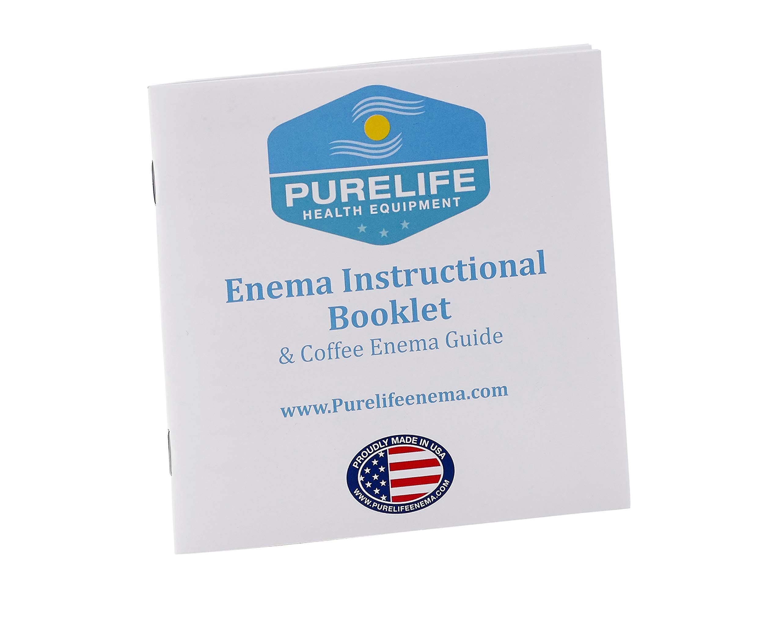 Purelife Let's Get Started Coffee Enema Kit - 2 Quart Enema Bucket for Gerson Therapy & Colon Cleansing | USA Made | Includes 1/2 Pound Organic Coffee | Perfect for Home Detox & Wellness Routine