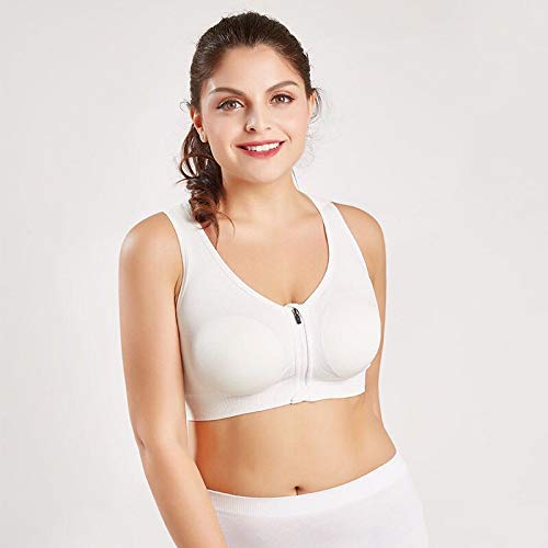 2 Pack Seamless Women's Zip Front Sports Bra - High Impact Support, Wireless Post-Surgery Bra for Yoga, Running & Gym Workouts - Comfortable Built-in Padding for Active Lifestyles