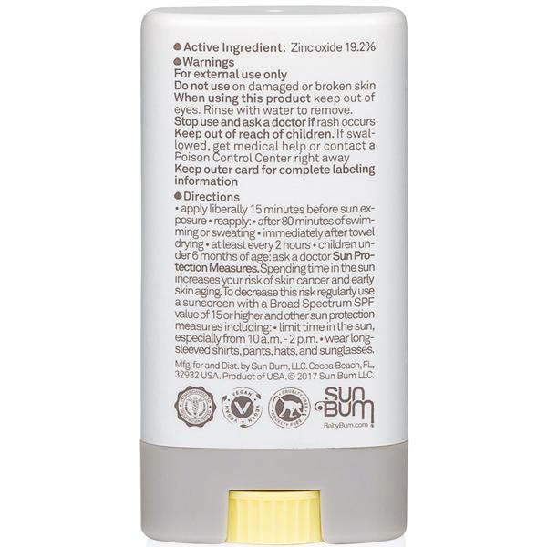 Baby Bum Mineral Sunscreen Face Stick SPF 50 – 0.45 oz | Reef Safe, Water Resistant, Vegan & Cruelty-Free | Perfect for Babies, Kids & Sensitive Skin | Outdoor Activities, Beach & Pool Protection