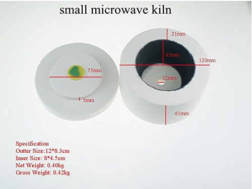 10-Piece Microwave Kiln Kit for Glass Fusing & Jewelry Making - Perfect for DIY Art Projects & Small Glass Creations