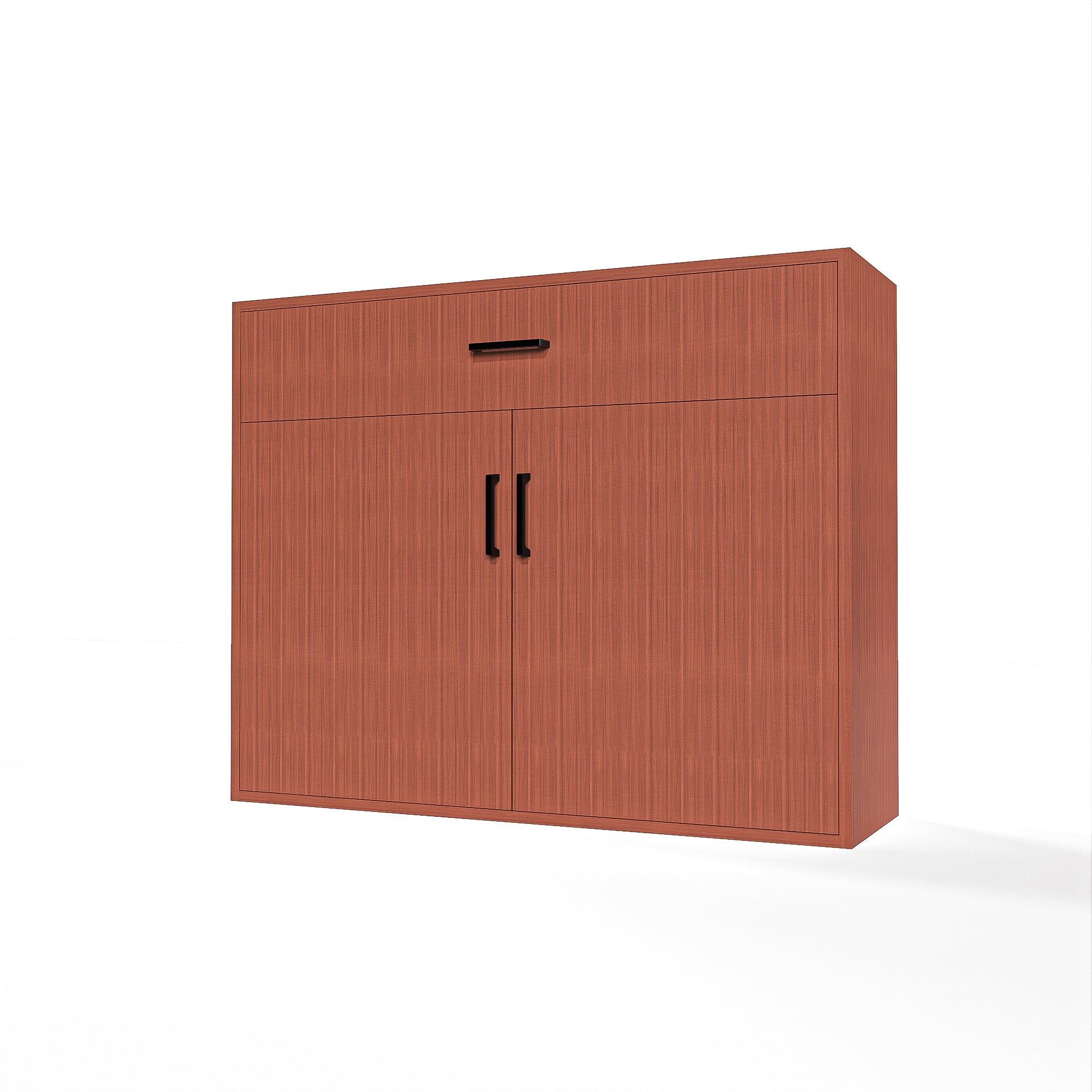GrandCellar™ 10-Column Full Depth Wine & Liquor Storage Cabinet with Black Handle Pulls - Perfect for Home Bars, Dining Rooms & Wine Cellars