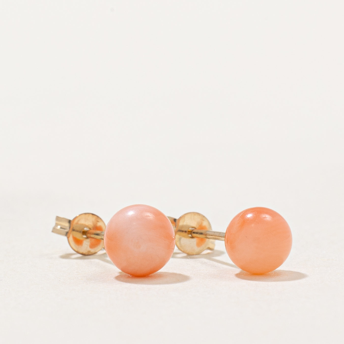 1.50ctw Coral Stud Earrings for Women - Natural Pink Coral Gemstone Earrings for Everyday Wear & Special Occasions