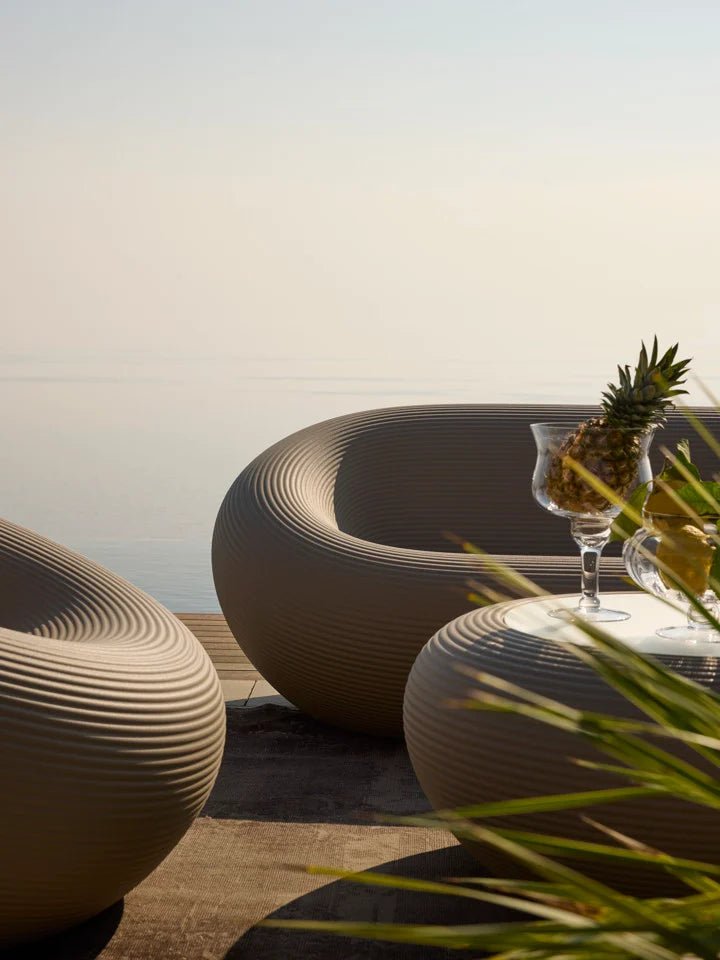 Qeeboo Nami Low Table - Modern Wave-Inspired Coffee Table for Living Room, Lounge & Office Decor