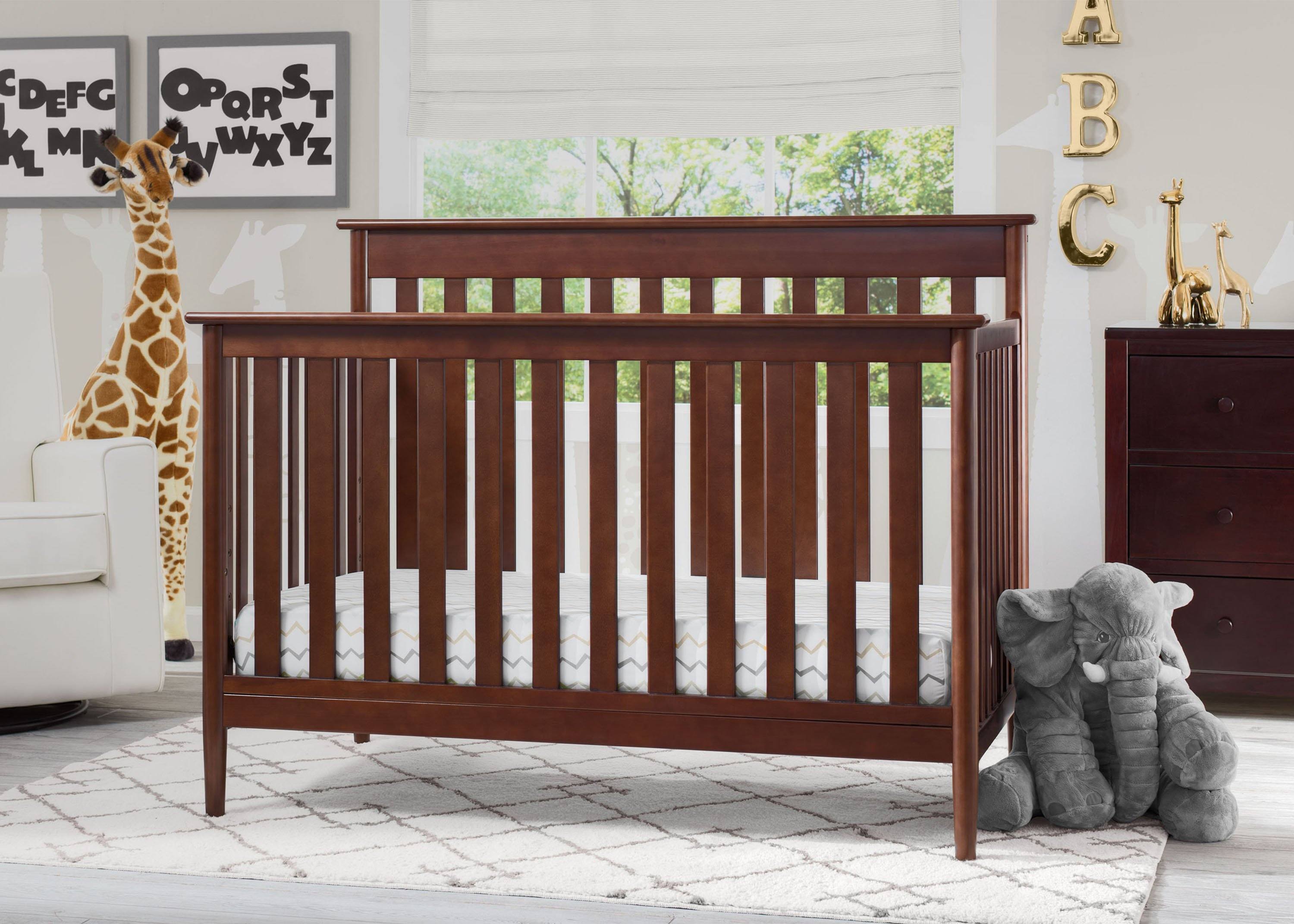 Greyson Signature 4-in-1 Convertible Baby Crib - Toddler Bed, Daybed & Full-Size Bed Frame - Safe & Stylish Nursery Furniture for Newborns & Kids - Perfect for Baby Rooms, Daycare Centers & Guest Rooms