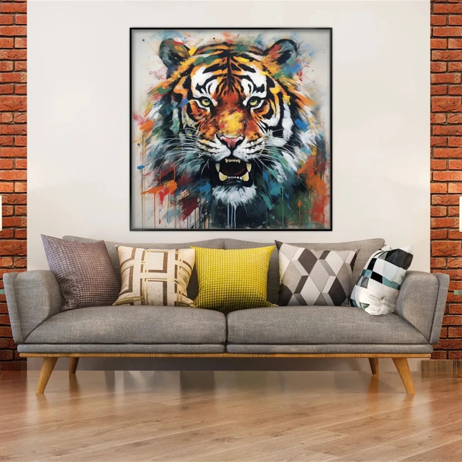 Animal Art Painting #AP084 - Handmade Wildlife Canvas Art for Home & Office Decor - Perfect for Living Room, Bedroom, or Gift