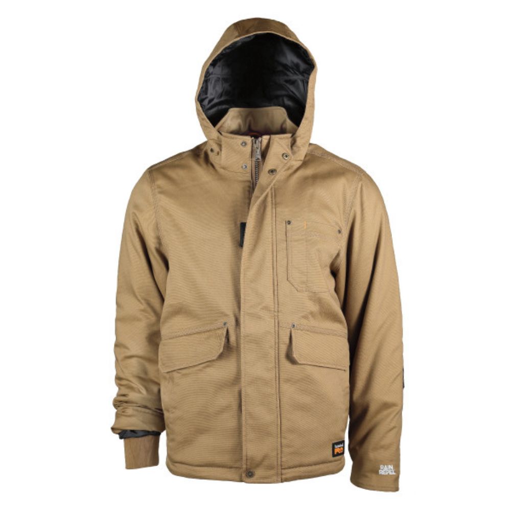 Timberland PRO® Ironhide Men's Insulated Work Jacket - Dark Wheat TB0A237TD02 | Waterproof Winter Coat for Construction & Outdoor Jobs | Heavy Duty Cold Weather Jacket for Men