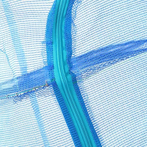 4-Layer Foldable Fishing Net Rack - Portable Mesh Hanging Dryer for Fish, Vegetables & Dishes | Collapsible Food Storage Basket | Great for Camping, Kitchen & Outdoor Cooking