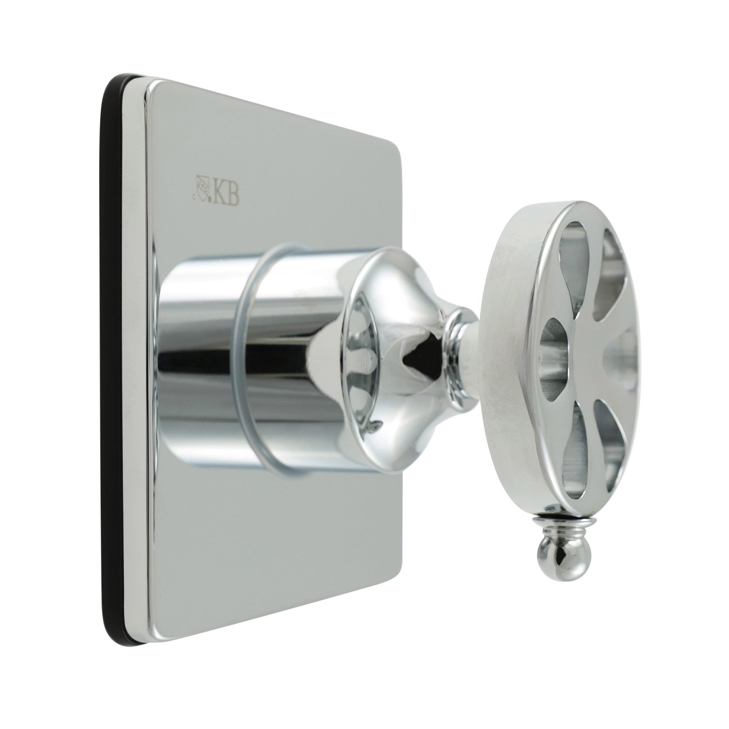 Belknap KS3041RX Single Handle 3-Way Diverter Valve with Square Trim Kit - Polished Chrome Finish for Shower, Bathtub & Sink Plumbing Systems