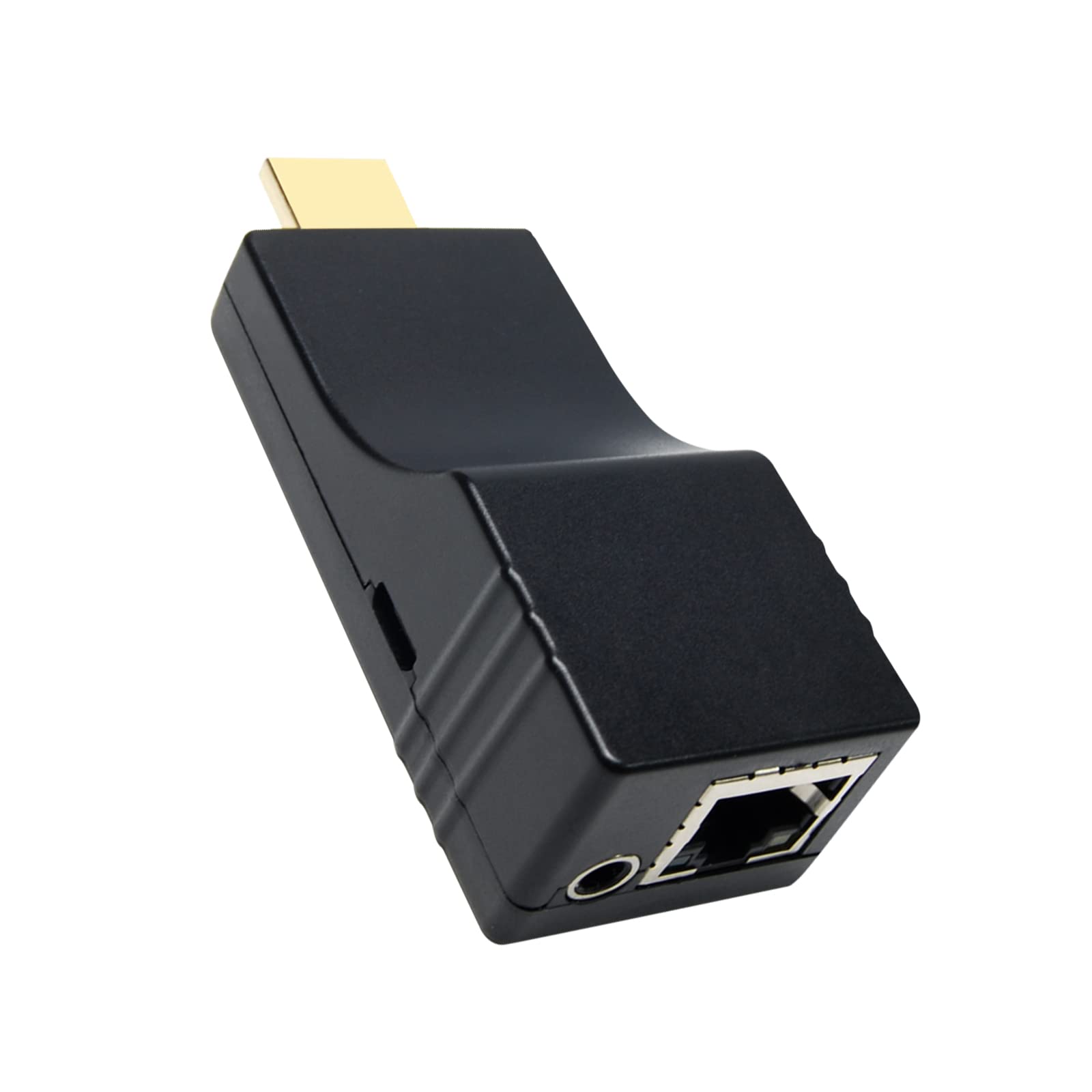 DDMALL 500ft 4K HDMI Extender Over TCP/IP - Real 4K 30Hz, Works with CAT5e/6/7 Cable, 1-to-1 & 1-to-Many via Gigabit Switch, USB Powered HDMI Over Ethernet (HIP20RX) - Perfect for Home Theater, Gaming & Conference Room AV Setup