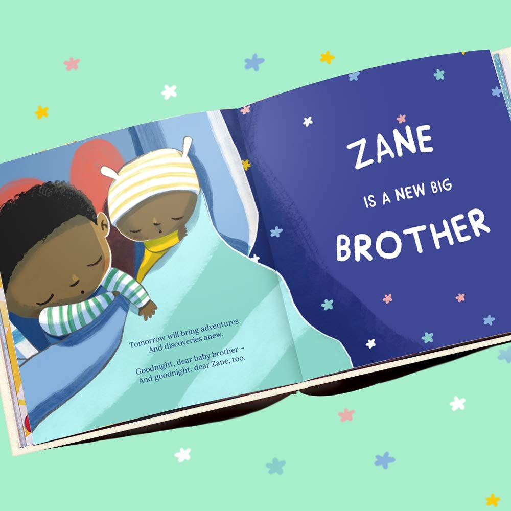 Personalized Big Sister/Big Brother Book - Custom Sibling Story Gift for Kids - Wonderbly Softcover - Perfect for Welcoming New Baby & Sibling Bonding