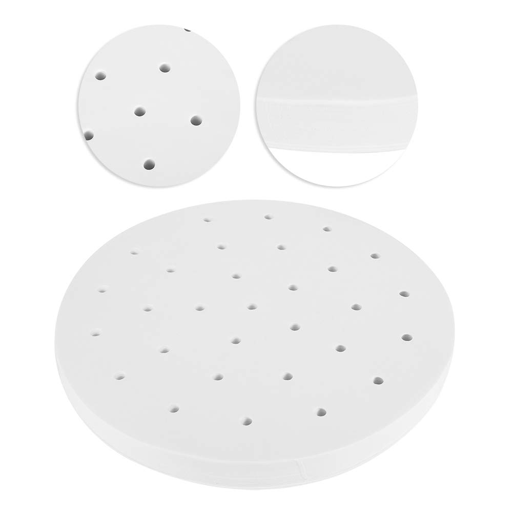 400PCS Nonstick Air Fryer Liners Parchment Paper - Perforated Round Steaming Basket Liners for Cooking, Baking, Roasting - Perfect for Air Fryers, Instant Pot, Rice Cookers & Kitchen Food Prep