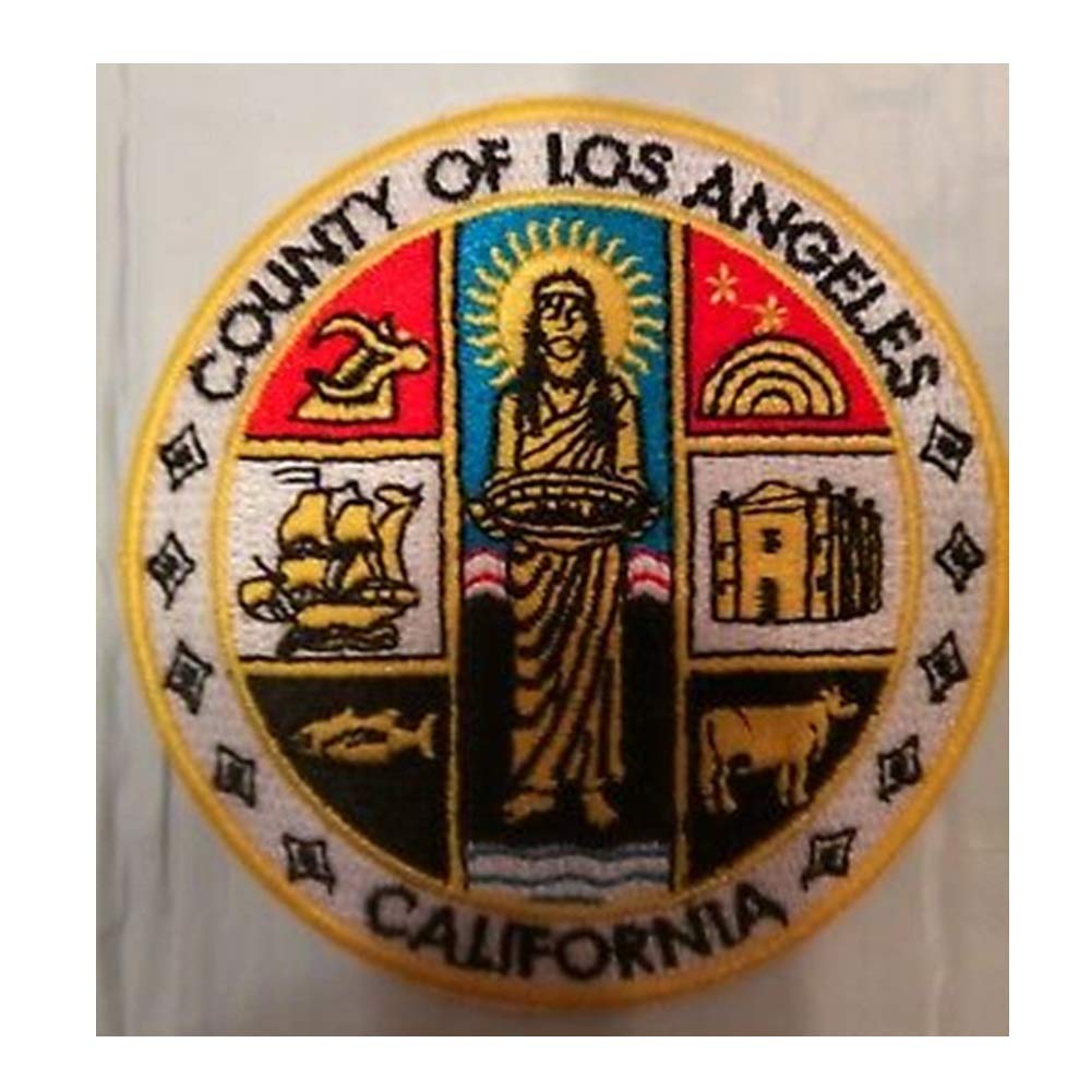 Cheevideesansabai Los Angeles County Embroidered Iron-On Patch 3