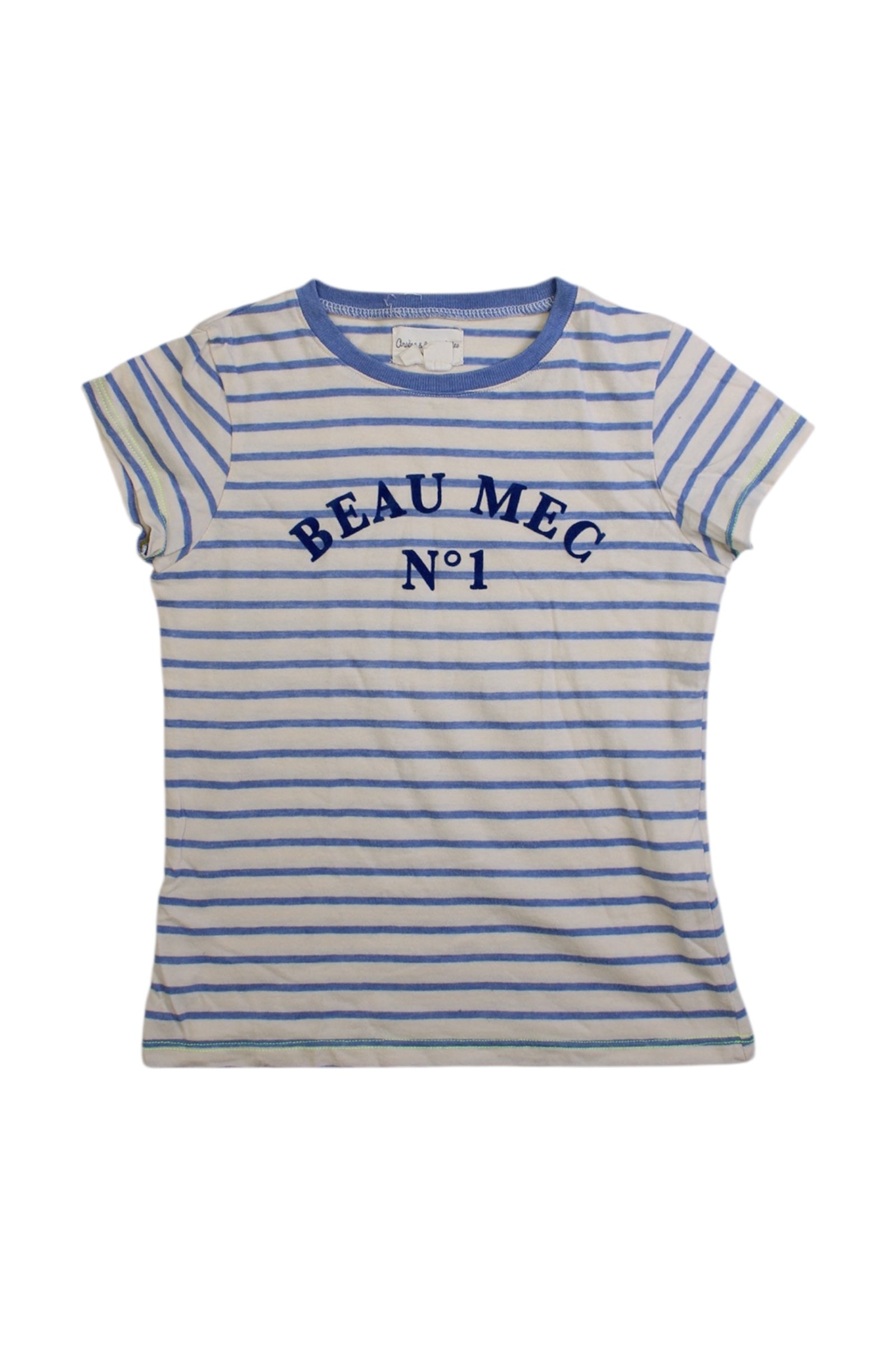 Arsène Et Les Pipelettes Striped T-Shirt for Kids - Size 6T | Cute Striped Cotton Tee for Boys & Girls | Perfect for School, Playdates & Casual Outings