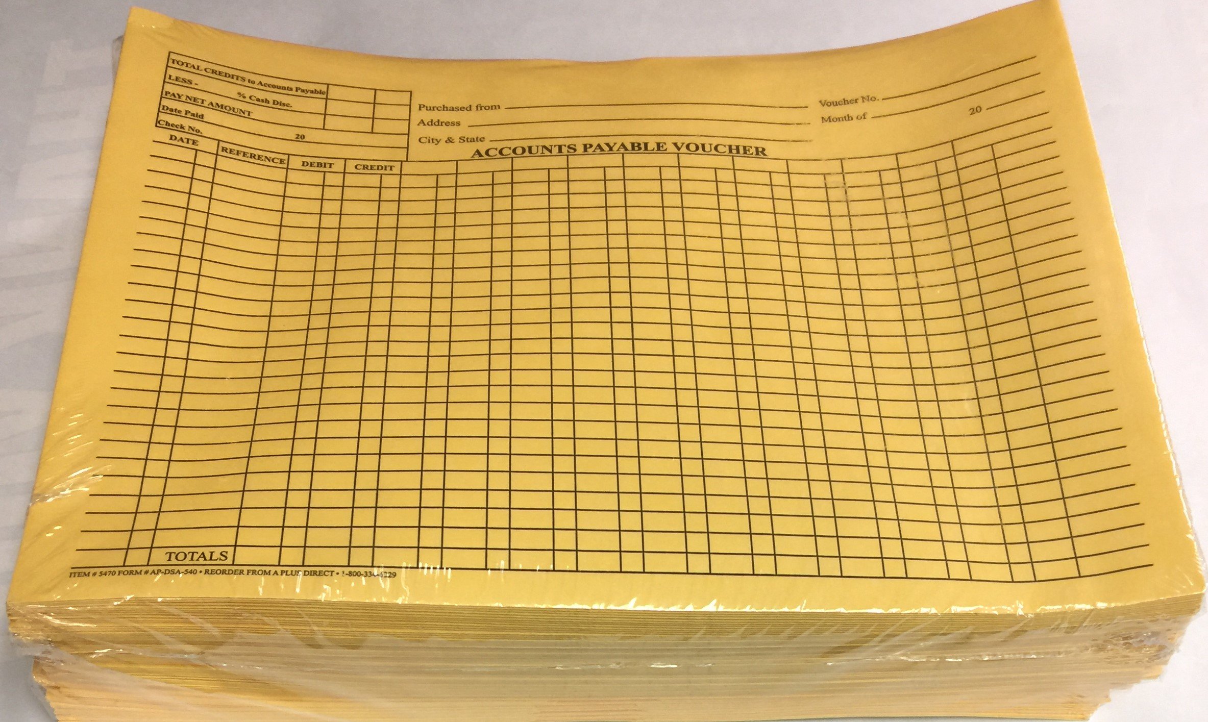 Accounts Payable Voucher Envelopes - Buff Color (500 per Box) | Secure Business Document Storage for Invoices & Receipts