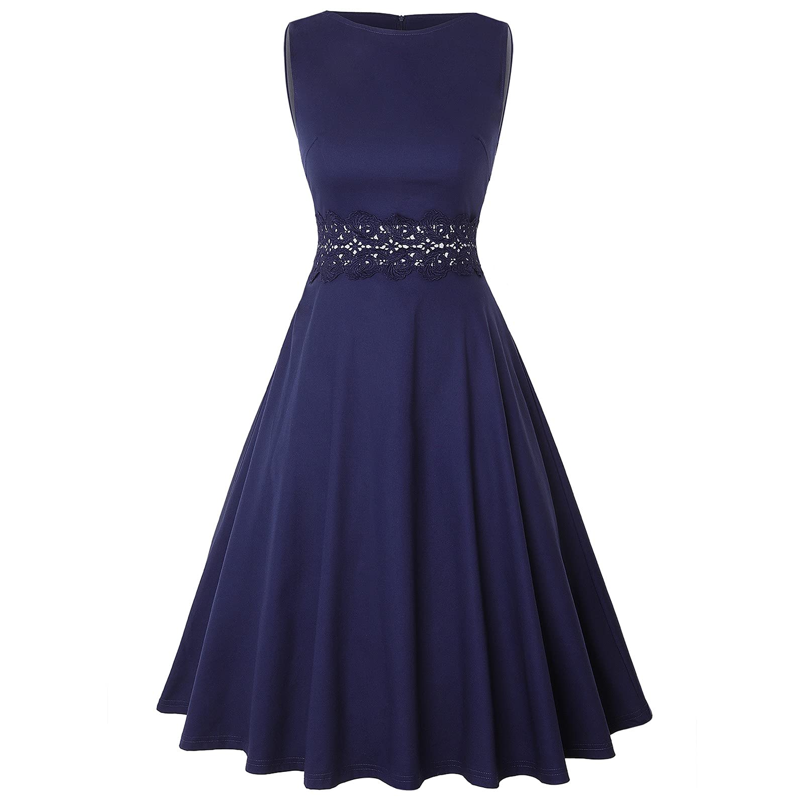 Elegant Sleeveless A-Line Cocktail Dress for Women - Wedding Guest, Party & Casual Wear | Perfect for Bridal Showers, Evening Events & Special Occasions