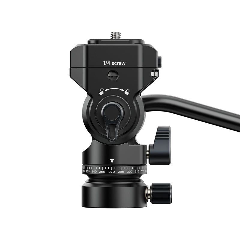 Ulanzi 190 II Uka Fluid Tripod Head - Professional 360° Smooth Pan/Tilt Video Head for DSLR Cameras, Smartphones & Action Cameras - Perfect for Vlogging, Filmmaking & Photography