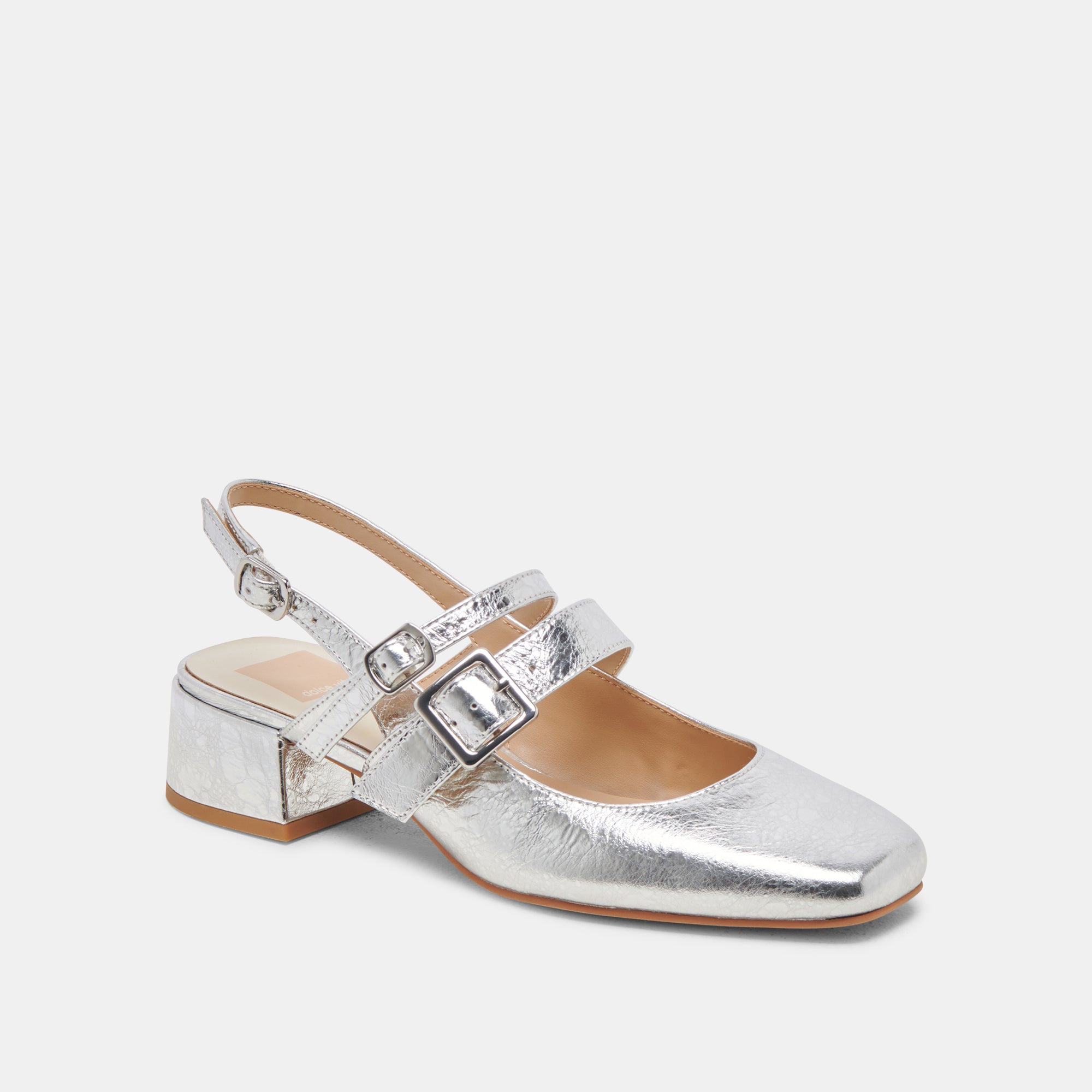PATZY Silver Distressed Leather High Heels for Women - Elegant Evening Party & Wedding Shoes