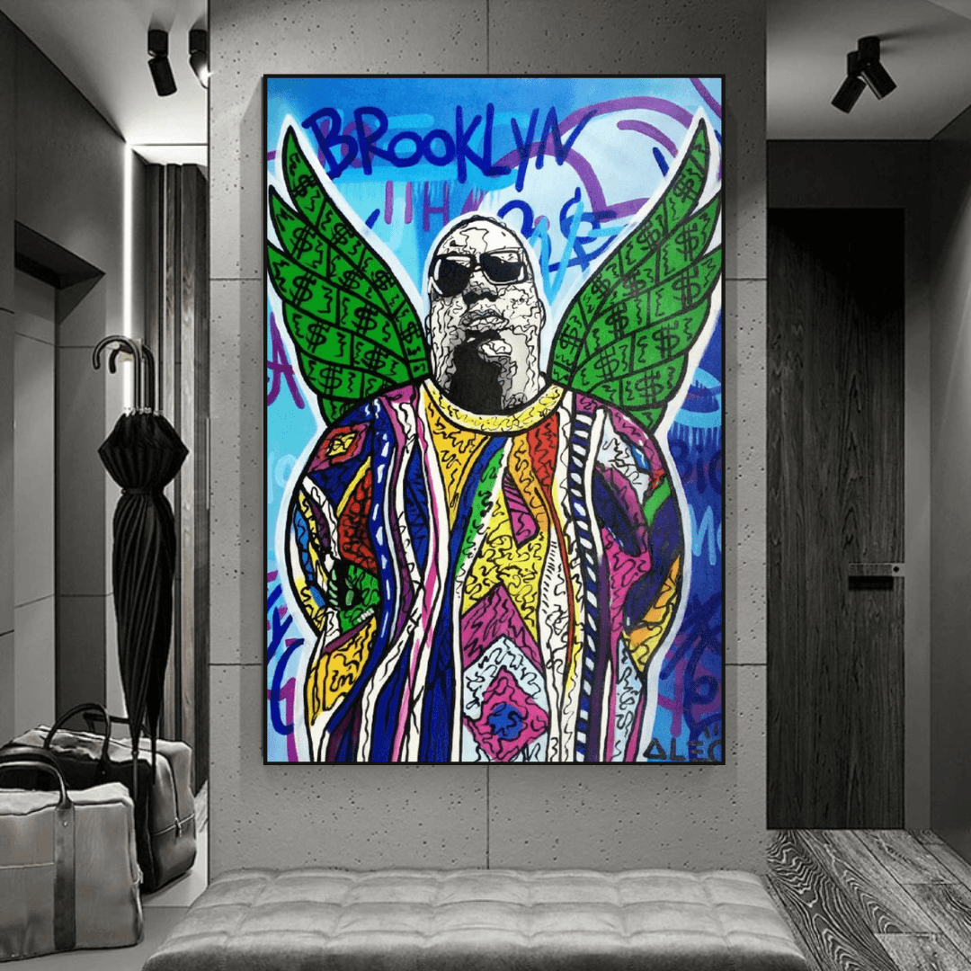 Tupac and Biggie Poster - Authentic Hip Hop Wall Art Decor for Music Lovers, Bedroom & Office