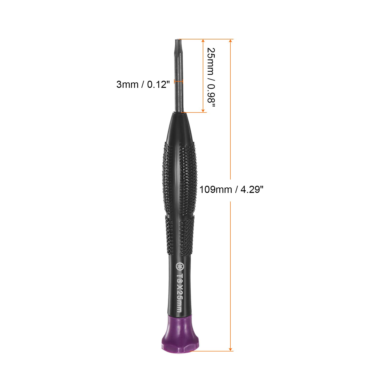 HARFINGTON 2-Piece Precision Torx Screwdriver Set - T8 Star Head with Swivel Lid & Non-Slip Plastic Handle - Perfect for Phone, Watch, Eyeglasses & Electronics Repair - Ideal for DIY Projects, Home Repairs & Professional Technicians