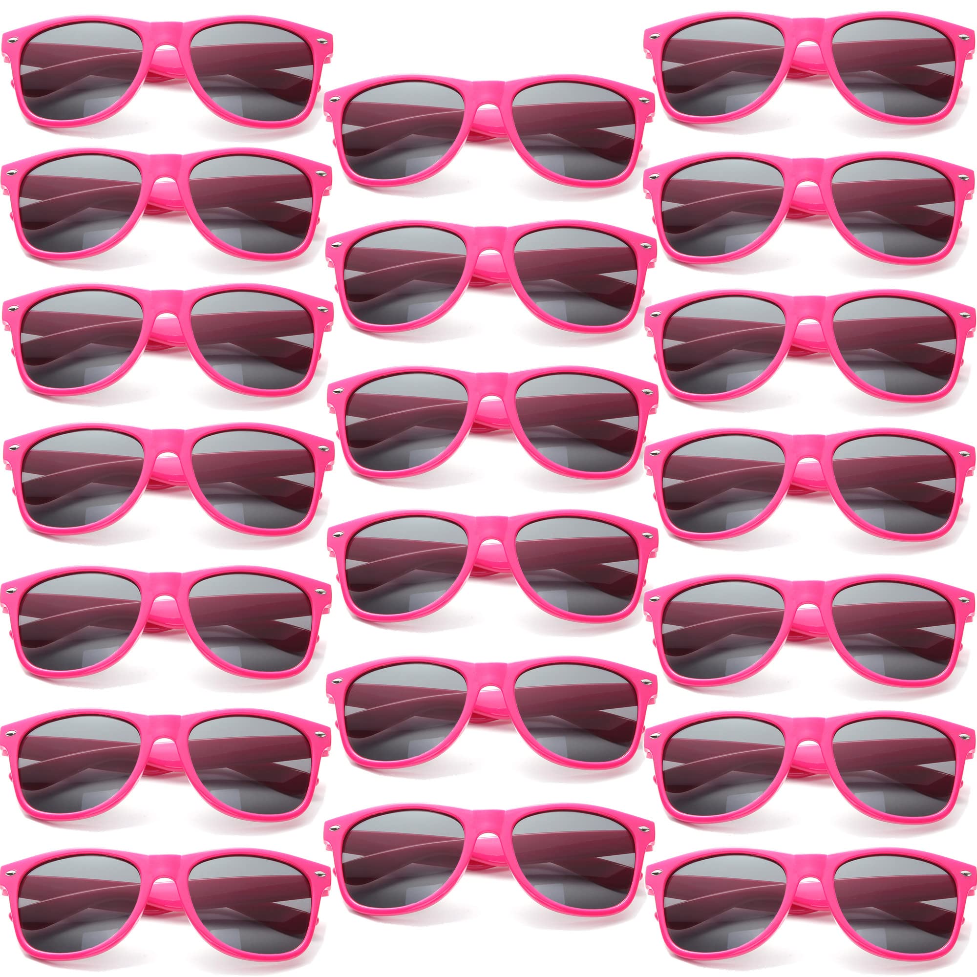 Bulk 80s Style Party Sunglasses for Adults - Retro Shades for Costume Parties & Events (8/10/20/30 Pack) - Perfect for Themed Parties, Halloween, and Prom Night