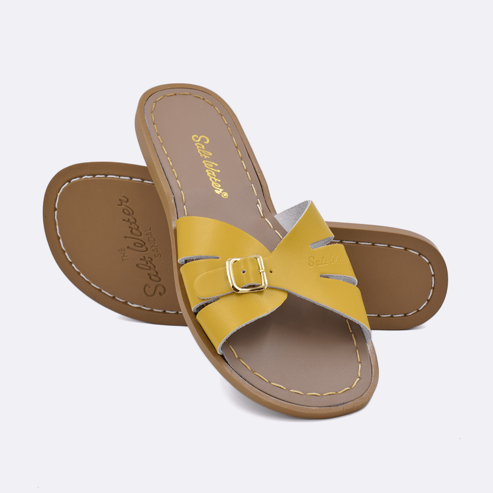 Salt Water Classic Slide Sandals - Comfortable & Stylish Beach Footwear for Women & Men - Perfect for Summer, Poolside, and Vacation Wear