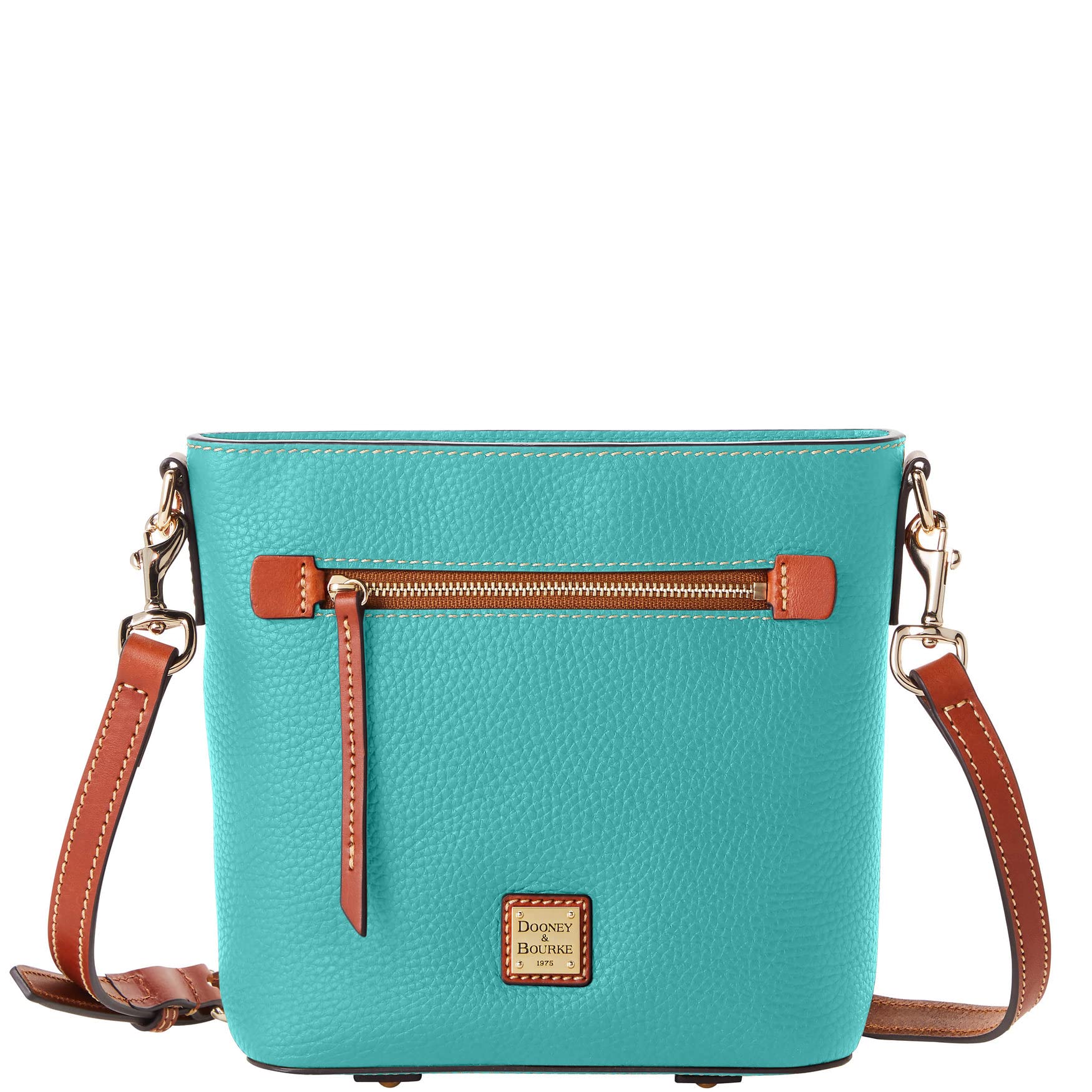 Dooney & Bourke Women's Small Crossbody Bag - Genuine Pebble Grain Leather Purse with Zipper Pocket - Perfect for Everyday Use, Travel & Shopping