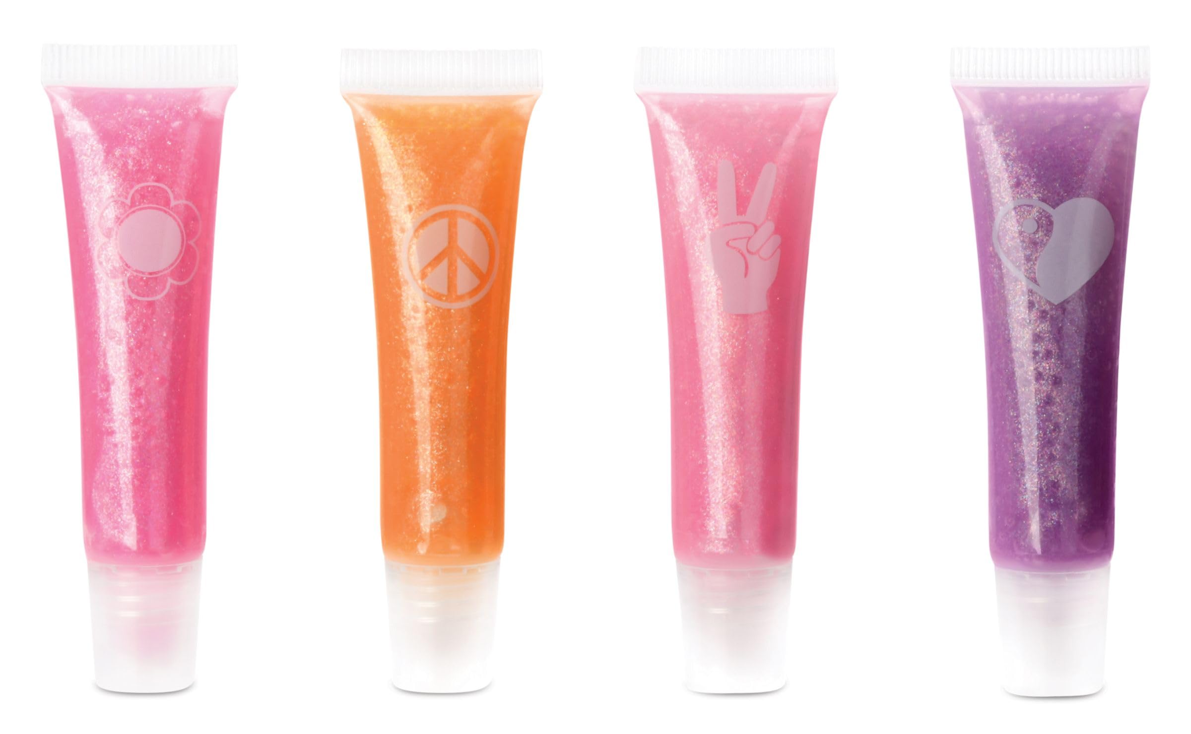 iScream Good Times 4-Piece Glittery Berry Scented Lip Gloss Set - Shimmering Moisturizing Lip Gloss for Parties, Date Night & Everyday Wear (Boxed Gift Set)