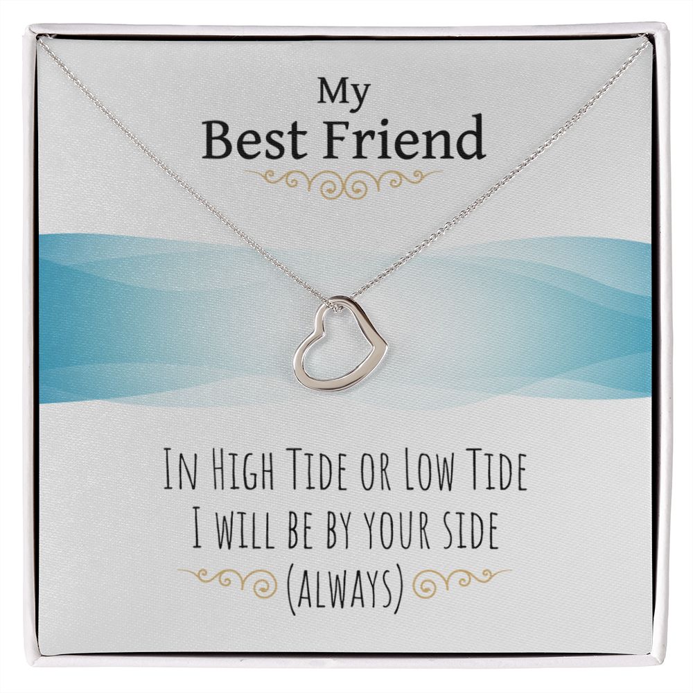Best Friend Necklace - Heart Pendant Jewelry for Women, Birthday Gift, Friendaversary Gift, Christmas Gift - Perfect for Anniversaries, Valentine's Day & Special Occasions