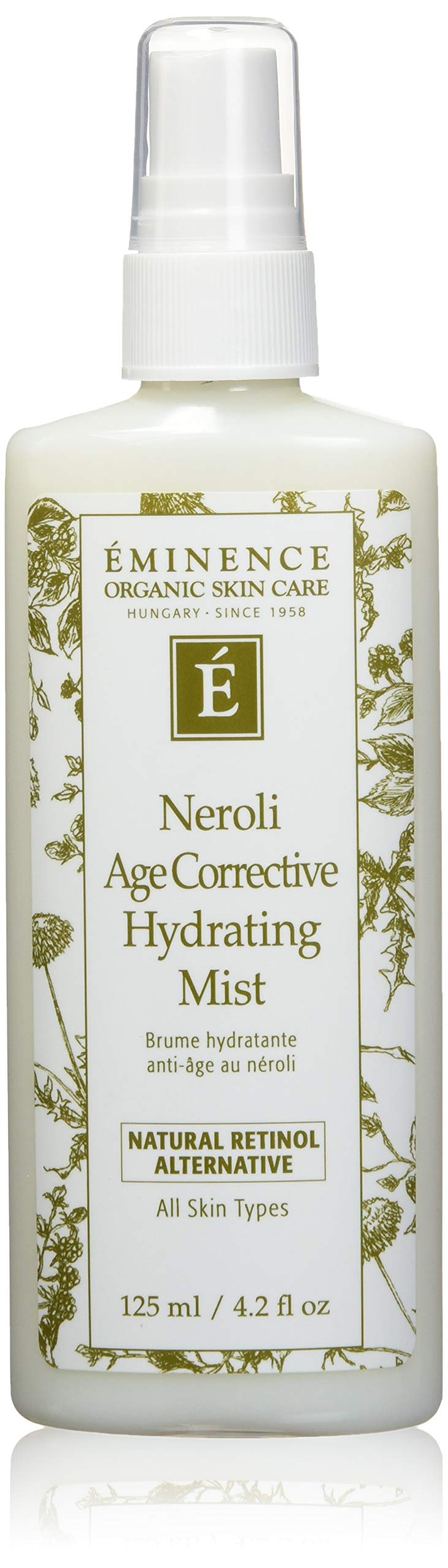 Eminence Organic Skincare Neroli Hydrating Facial Mist 4.2 oz - Natural Moisturizing Spray for Dry Skin, Perfect for Travel & On-the-Go Refreshment