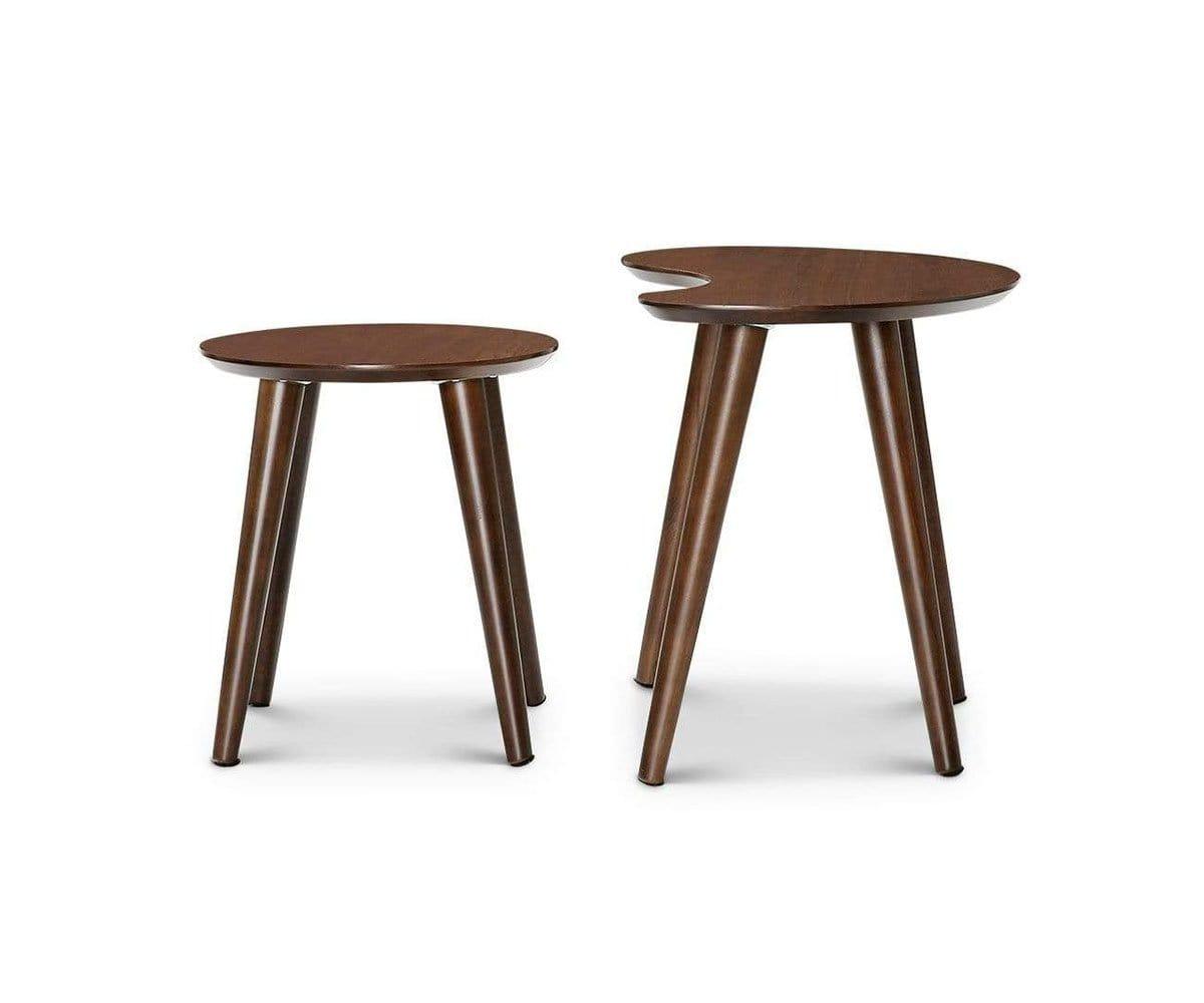 Juneau Nest of Tables - Set of 3 Modern Side Tables for Living Room, Bedroom, or Office - Space-Saving End Tables with Storage Shelf - Perfect for Small Spaces, Home Decor, and Coffee Table Alternatives