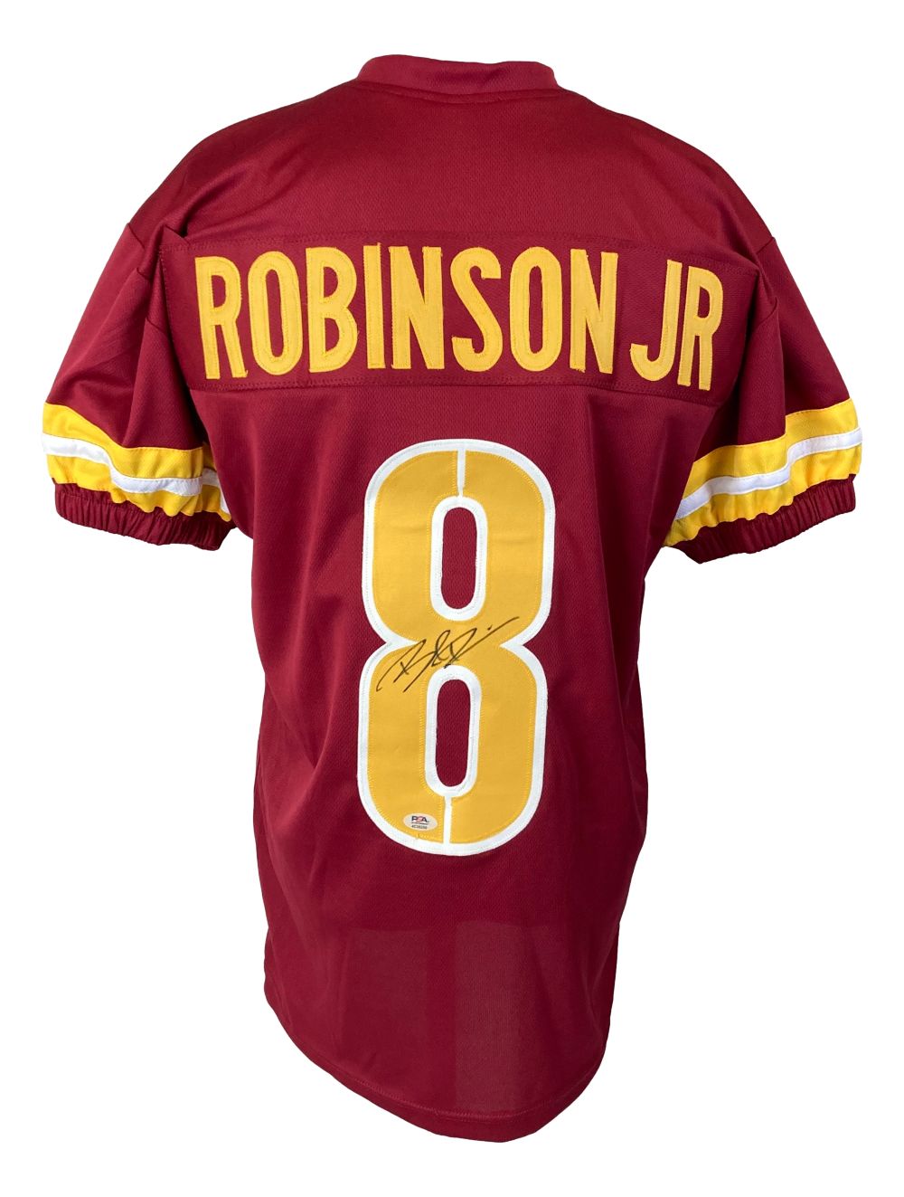 Brian Robinson Jr Washington Commanders Signed Maroon Football Jersey with PSA/DNA Hologram - Authentic NFL Collectible for Fans & Memorabilia Display