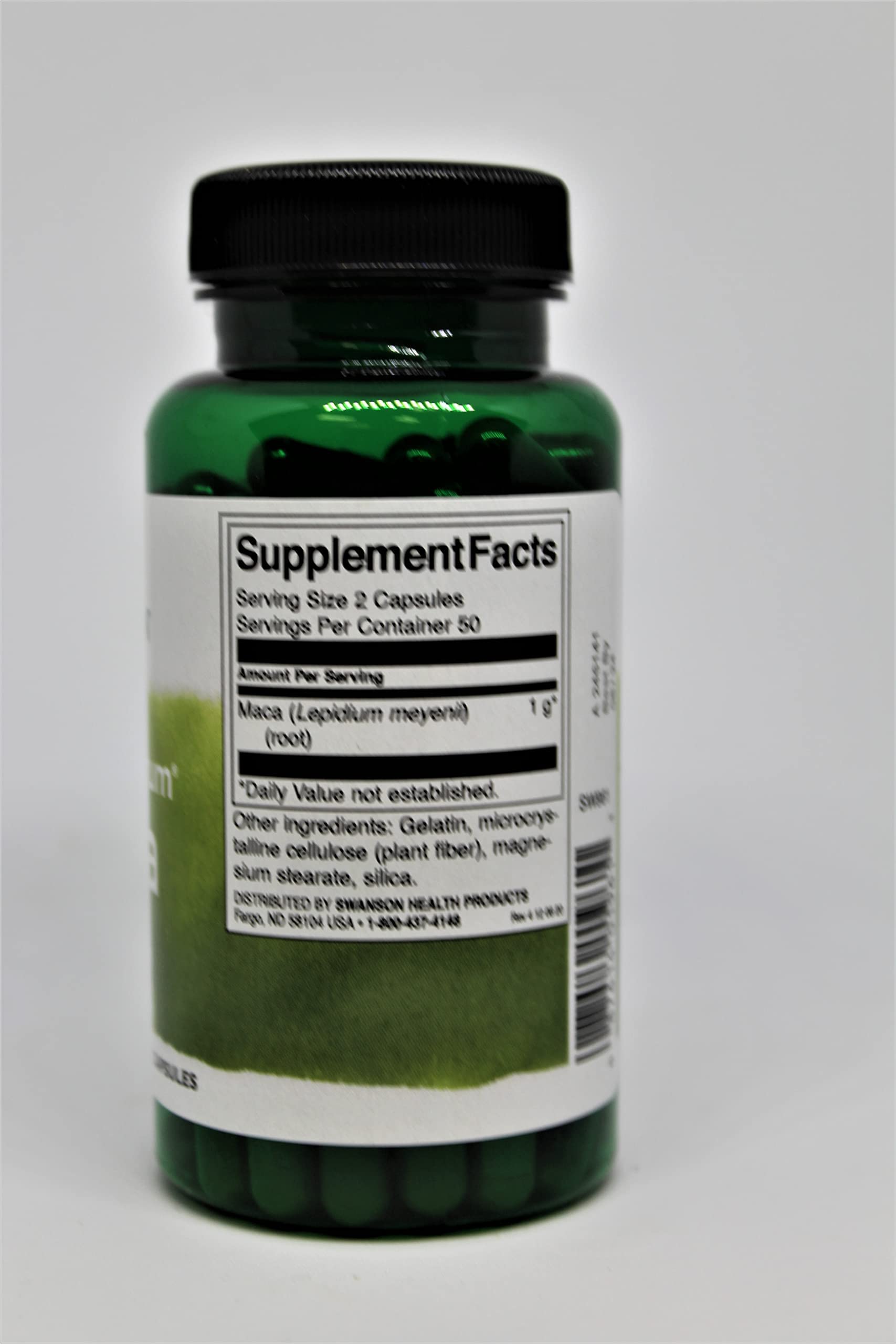 Swanson Maca Root 500mg 100 Capsules (2 Pack) - Natural Energy & Vitality Supplement for Men & Women - Supports Hormonal Balance, Stamina & Endurance - Perfect for Workout, Fitness & Daily Wellness