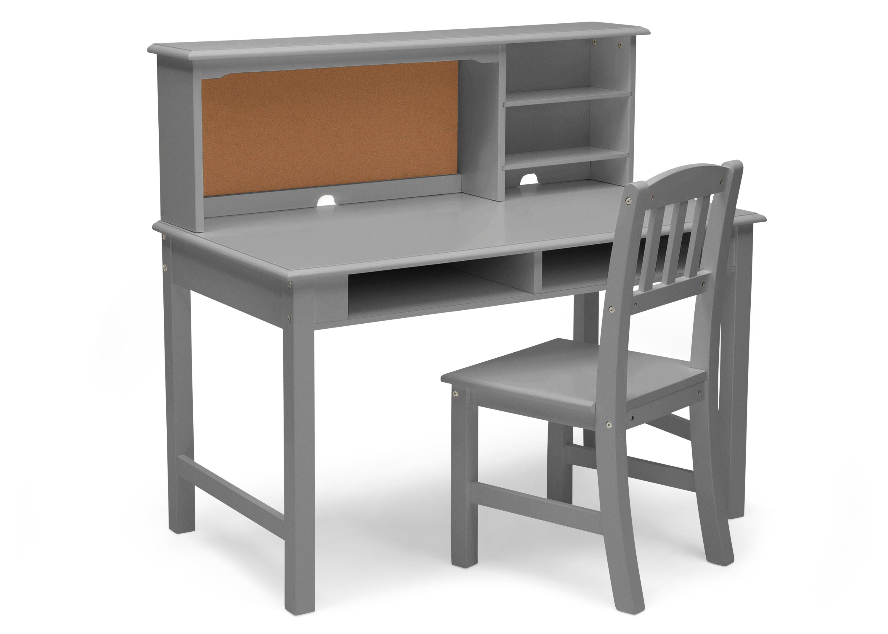 Stylish Wooden Study Desk with Hutch & Chair Set for Teens - Perfect for Homework, Online Learning & Bedroom Organization