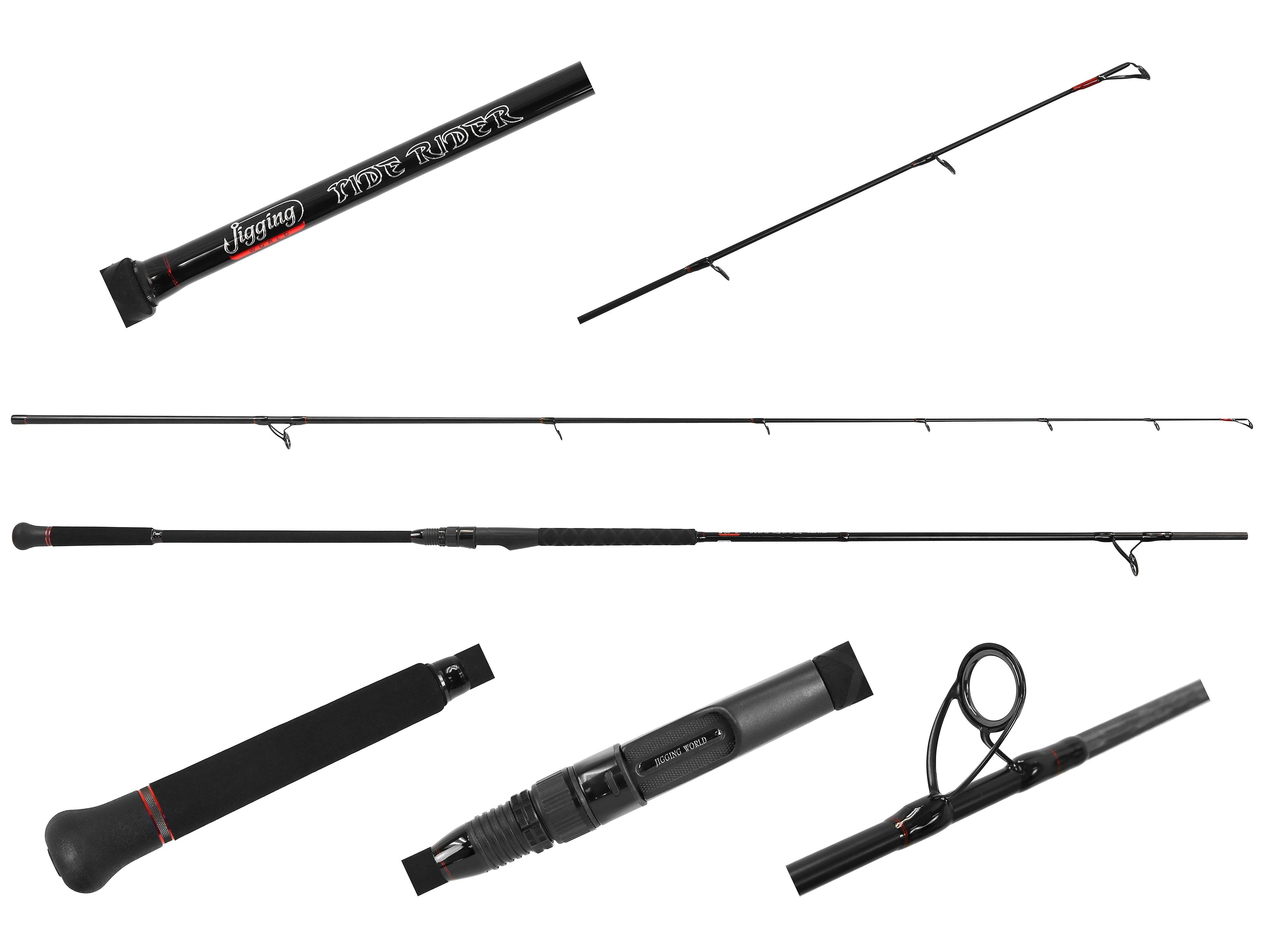 Jigging World Tide Rider Surf Spinning Rod - 10ft Saltwater Fishing Rod for Surf Casting, Heavy Duty Graphite Construction - Perfect for Beach Fishing, Pier Angling & Offshore Surfcasting