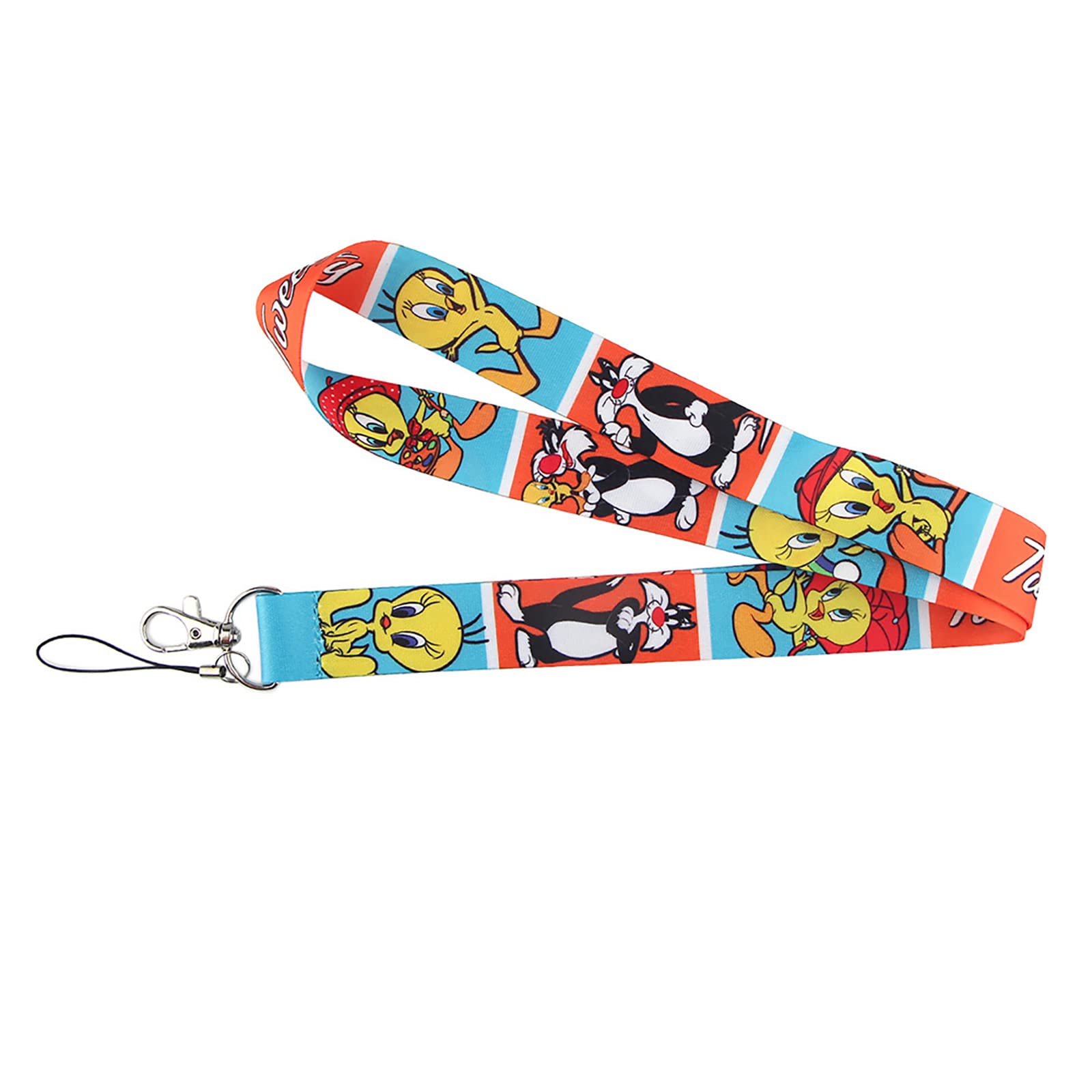 Looney Tunes Lanyard Keychain - Anime ID Badge Holder with Detachable Keychain for Work, School & Events | ID Card Holder & Phone Lanyard for Office, Convention & Daily Use