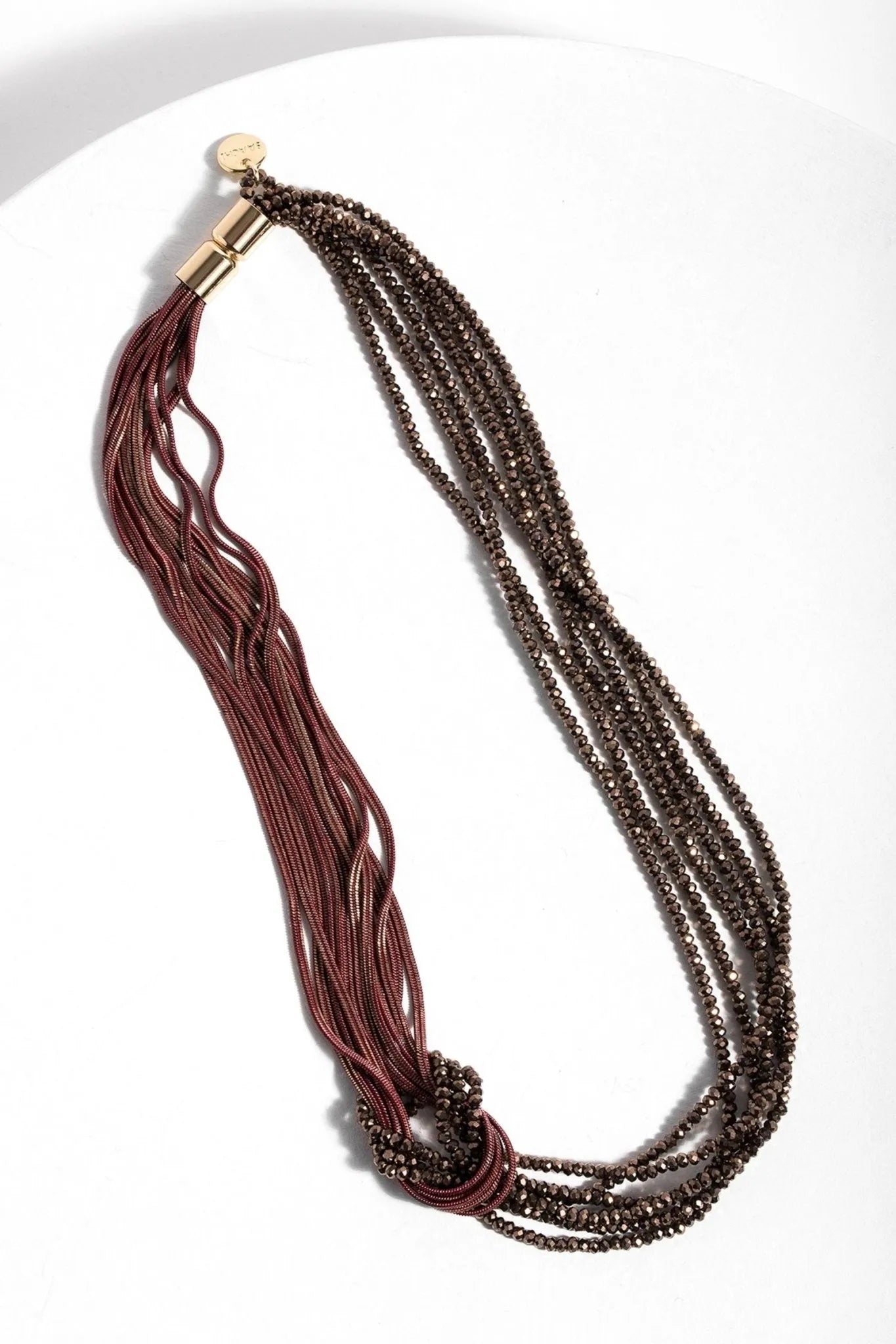 Elegant Knotted Chain Beaded Statement Necklace for Women - Boho Chic Jewelry for Parties, Weddings & Date Nights