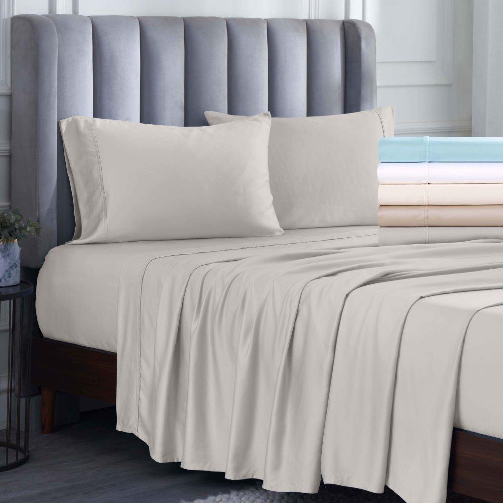 Premium 400 Thread Count Modal Duvet Cover Set from Beechwood - Ultra Soft & Breathable Bedding for All Seasons - Perfect for Master Bedroom, Guest Room, and Luxury Hotels