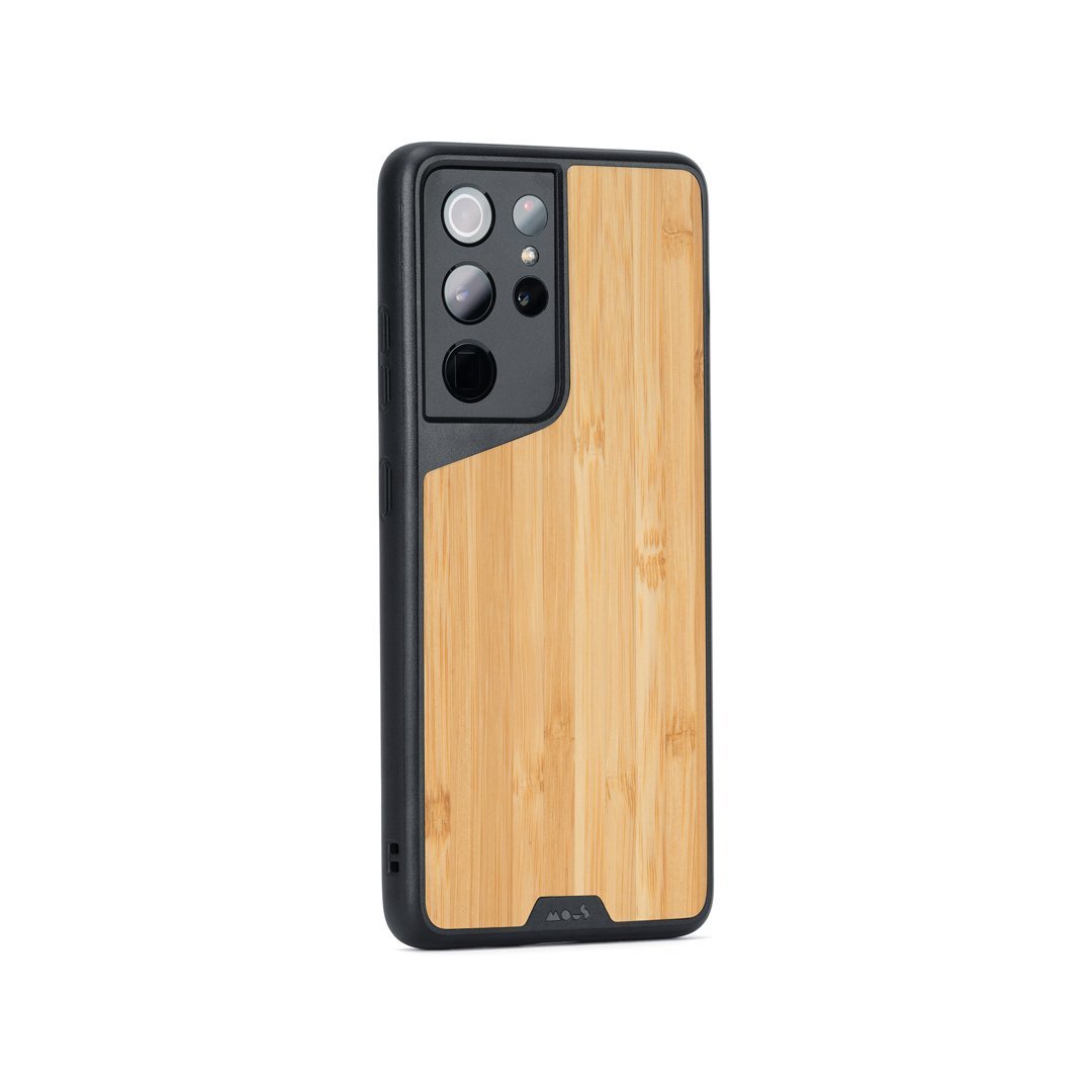 Premium Bamboo Phone Case for iPhone & Samsung - Eco-Friendly & Durable Slim Fit Cover - Perfect for Everyday Use, Travel & Outdoor Activities